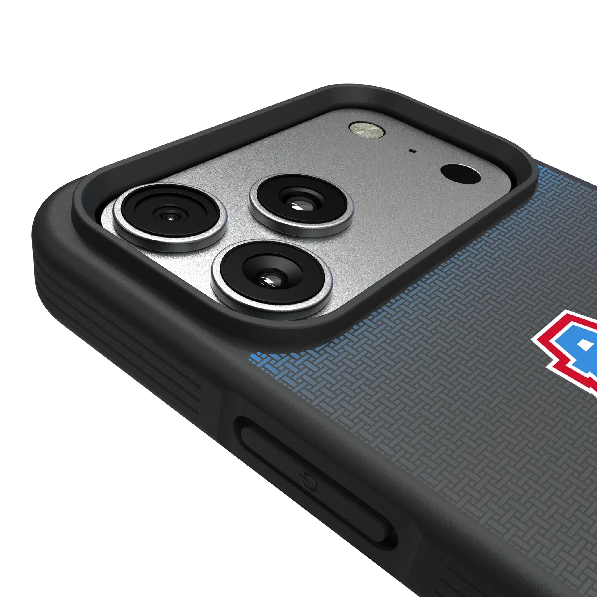 Houston Oilers Historic Collection Linen iPhone Bump Phone Case for Apple iPhone - Detail#Device_iPhone 17 Pro Max