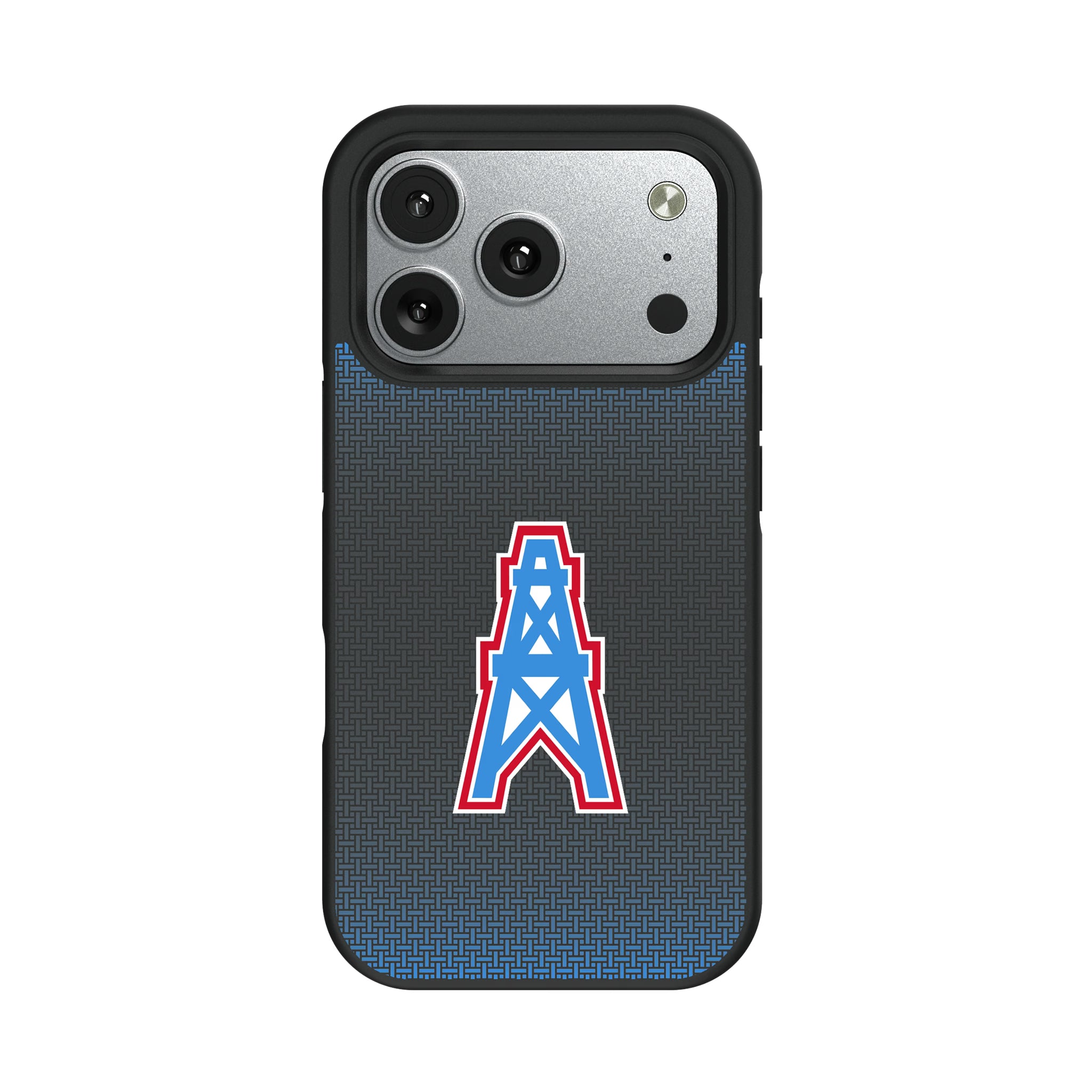 Houston Oilers Historic Collection Linen iPhone Bump Phone Case for Apple iPhone#Device_iPhone 17 Pro