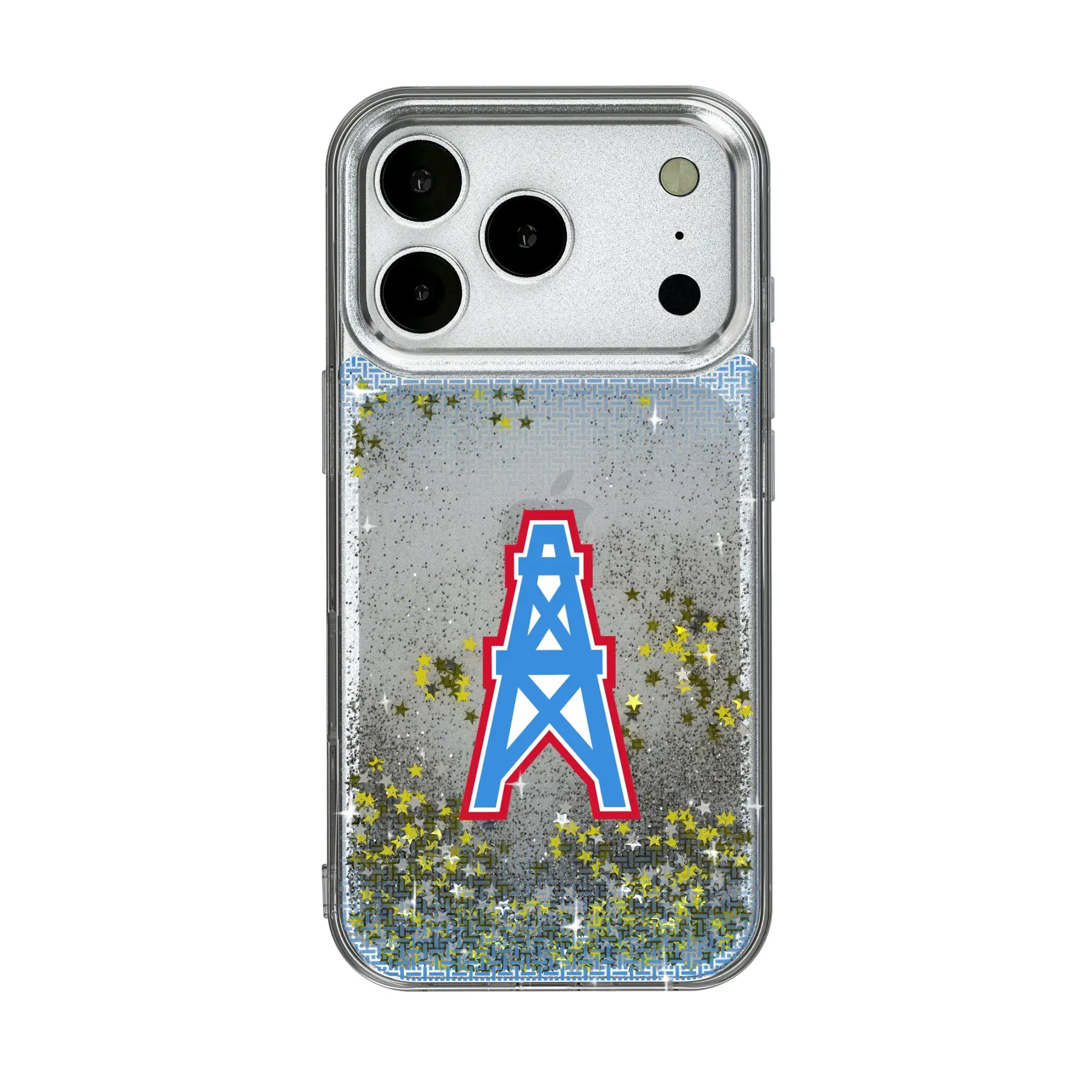 Houston Oilers Historic Collection Linen iPhone Glitter Phone Case for Apple iPhone