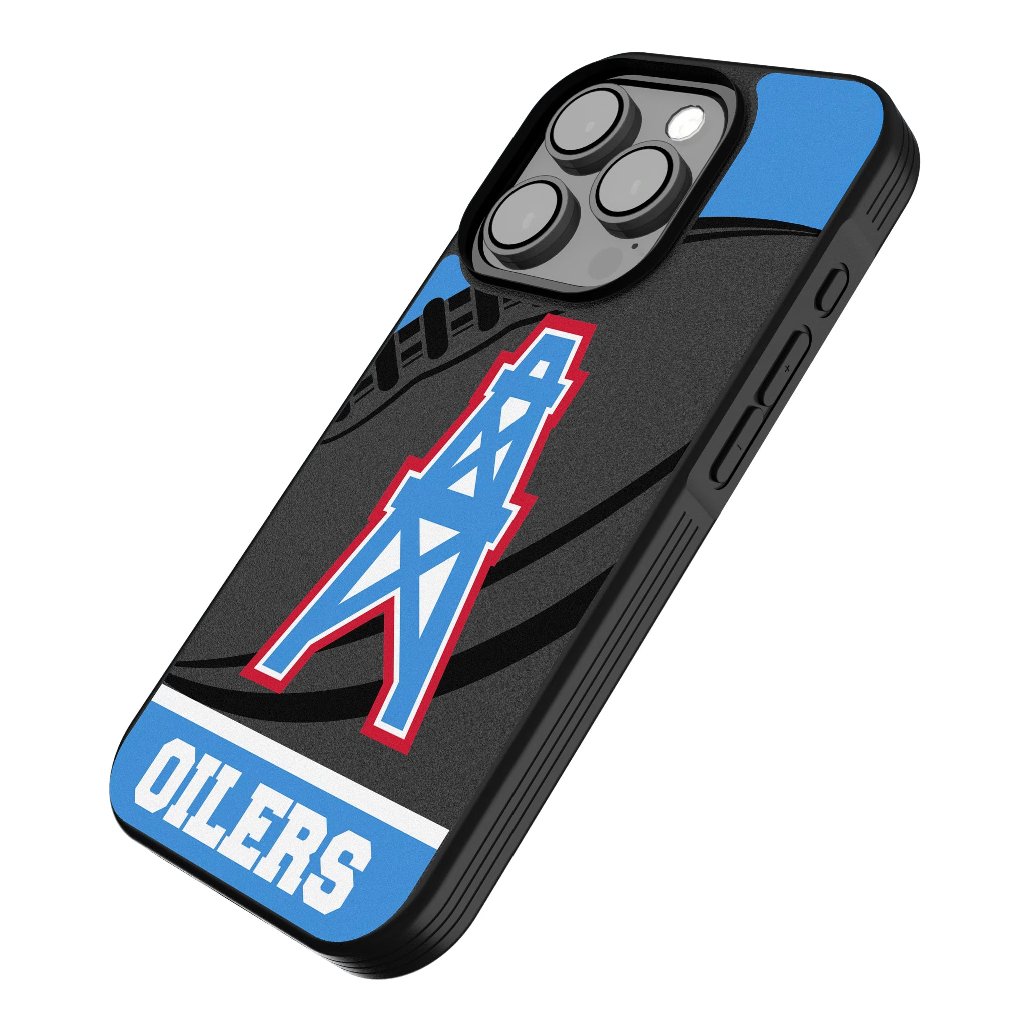 Houston Oilers Historic Collection Passtime iPhone Bump Phone Case for Apple iPhone - Isometric View
