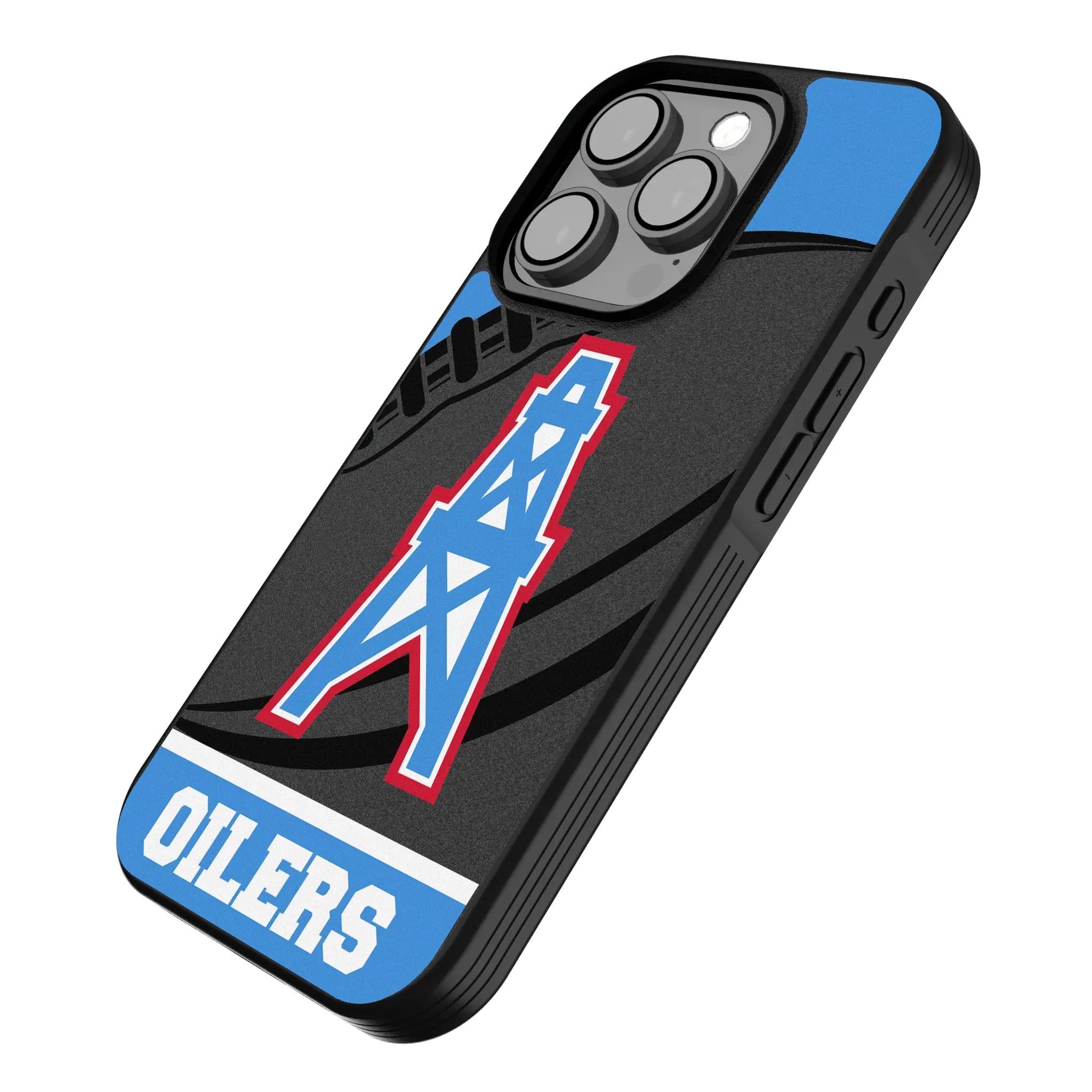 Houston Oilers Historic Collection Passtime iPhone Bump Phone Case for Apple iPhone - Isometric View