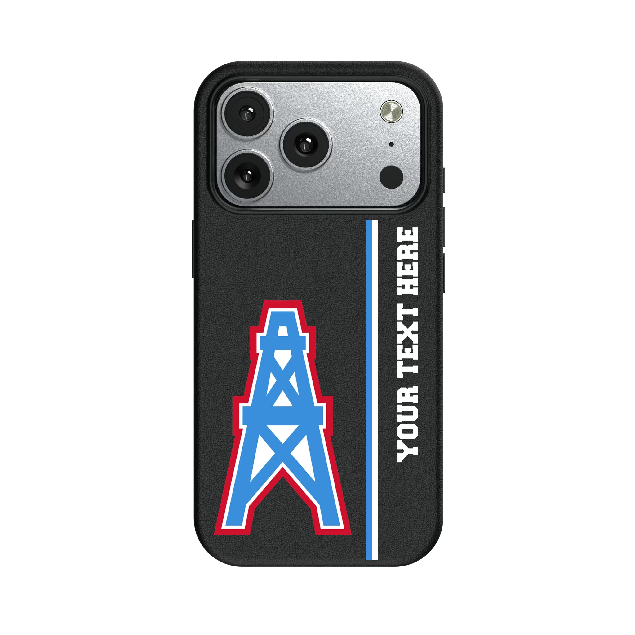 Houston Oilers Historic Collection Personalized Sidebard iPhone MagSafe Compatible Phone Case for Apple iPhone#Device_iPhone 17 Pro