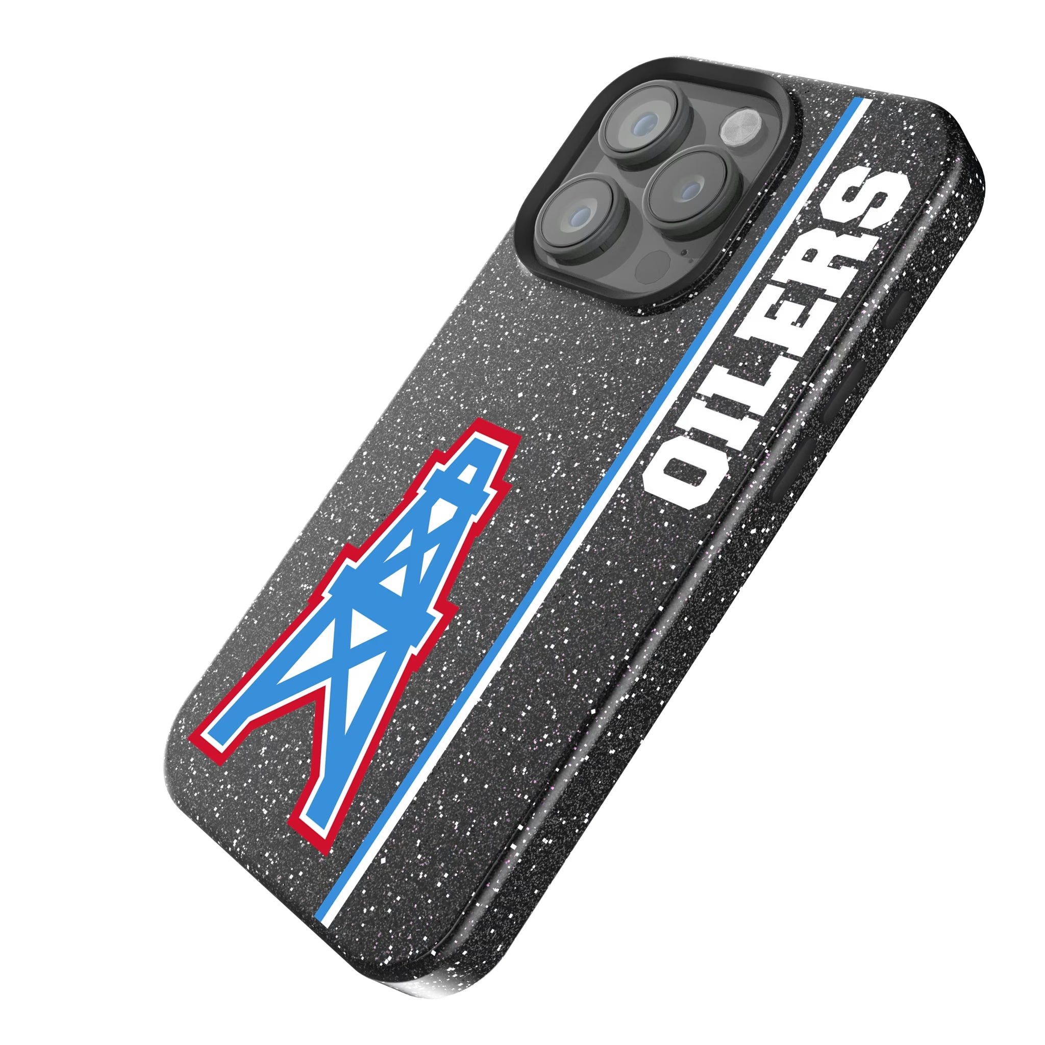 Houston Oilers Historic Collection Sidebar iPhone Bling Phone Case for Apple iPhone - Isometric View