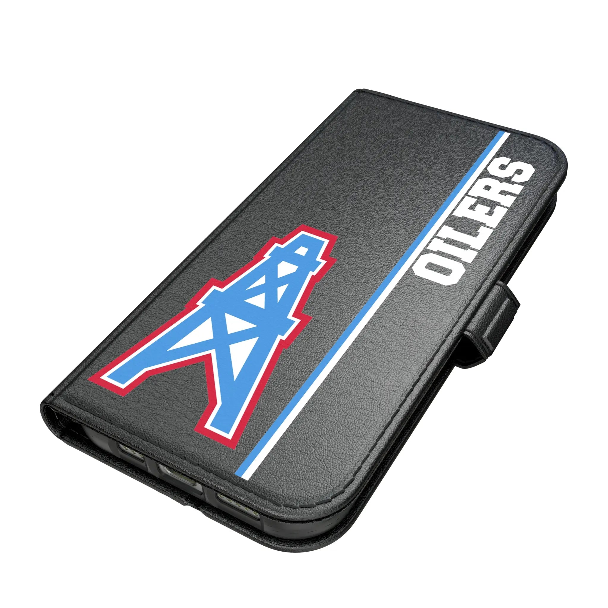 Houston Oilers Historic Collection Sidebar iPhone Folio Phone Case for Apple iPhone#Device_iPhone 17
