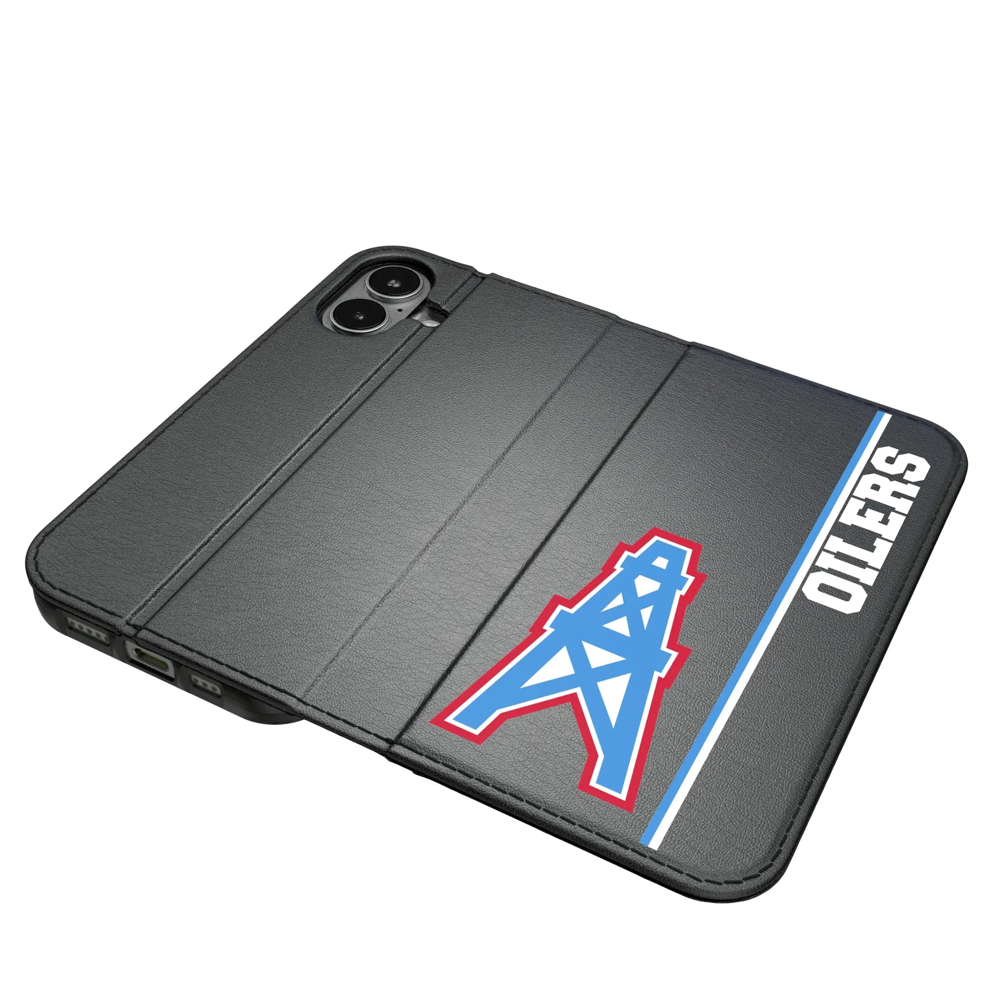 Houston Oilers Historic Collection Sidebar iPhone Folio Phone Case for Apple iPhone#Device_iPhone 17