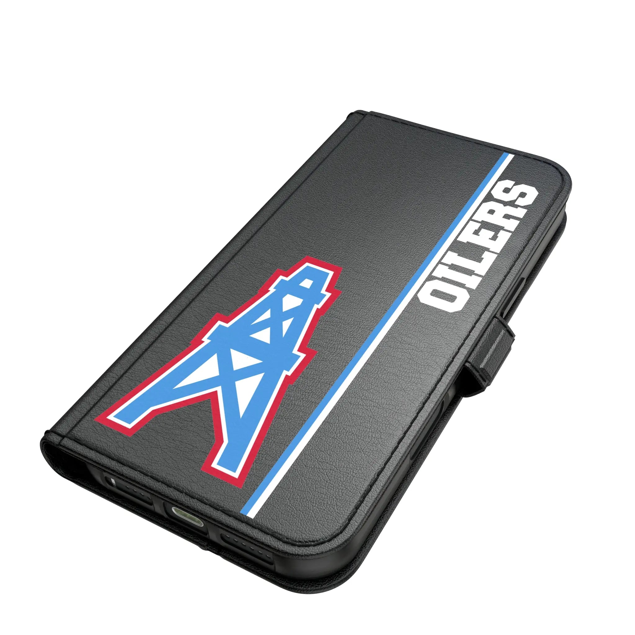Houston Oilers Historic Collection Sidebar iPhone Folio Phone Case for Apple iPhone#Device_iPhone 17 Pro Max