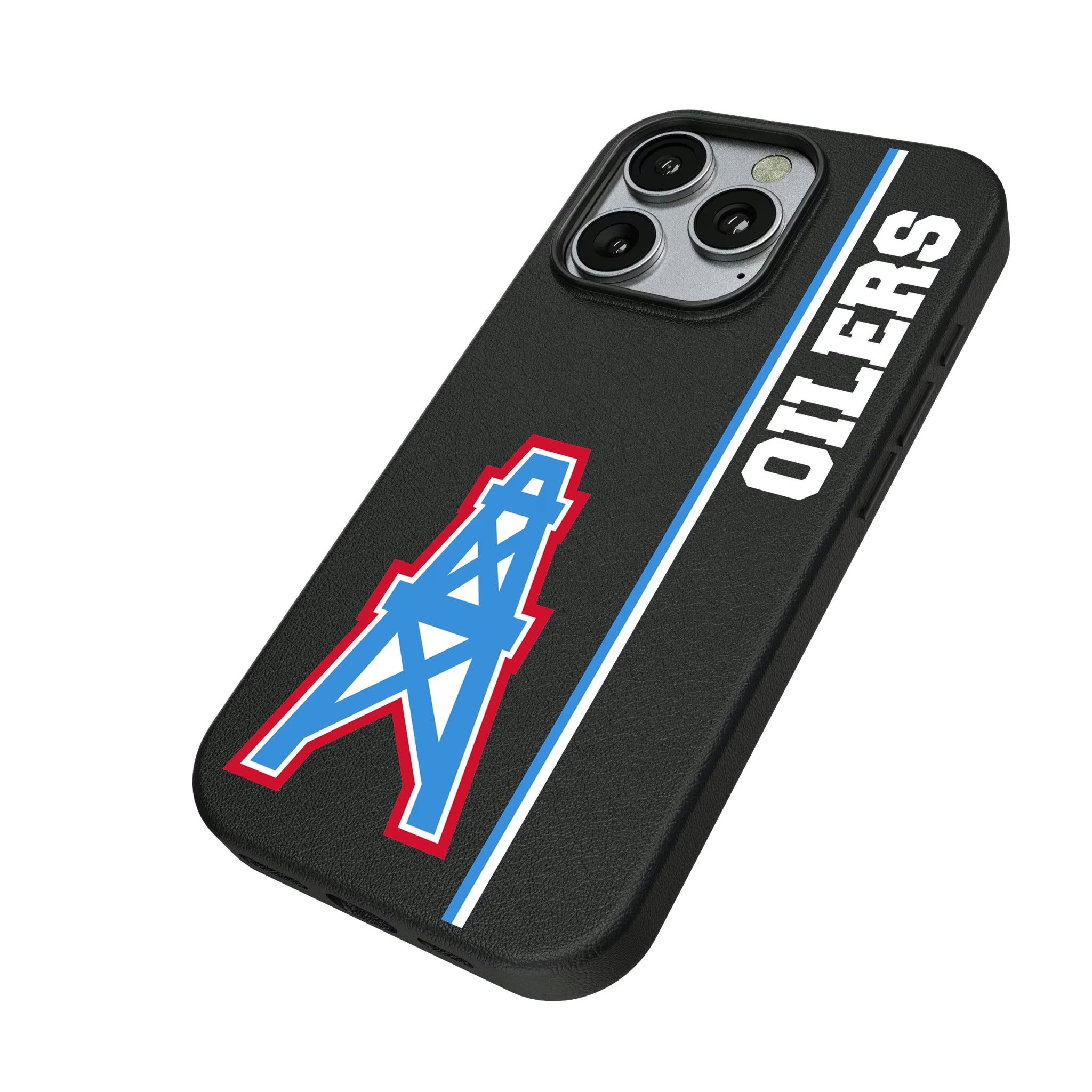 Houston Oilers Historic Collection Sidebar iPhone MagSafe Compatible Phone Case for Apple iPhone - Isometric View