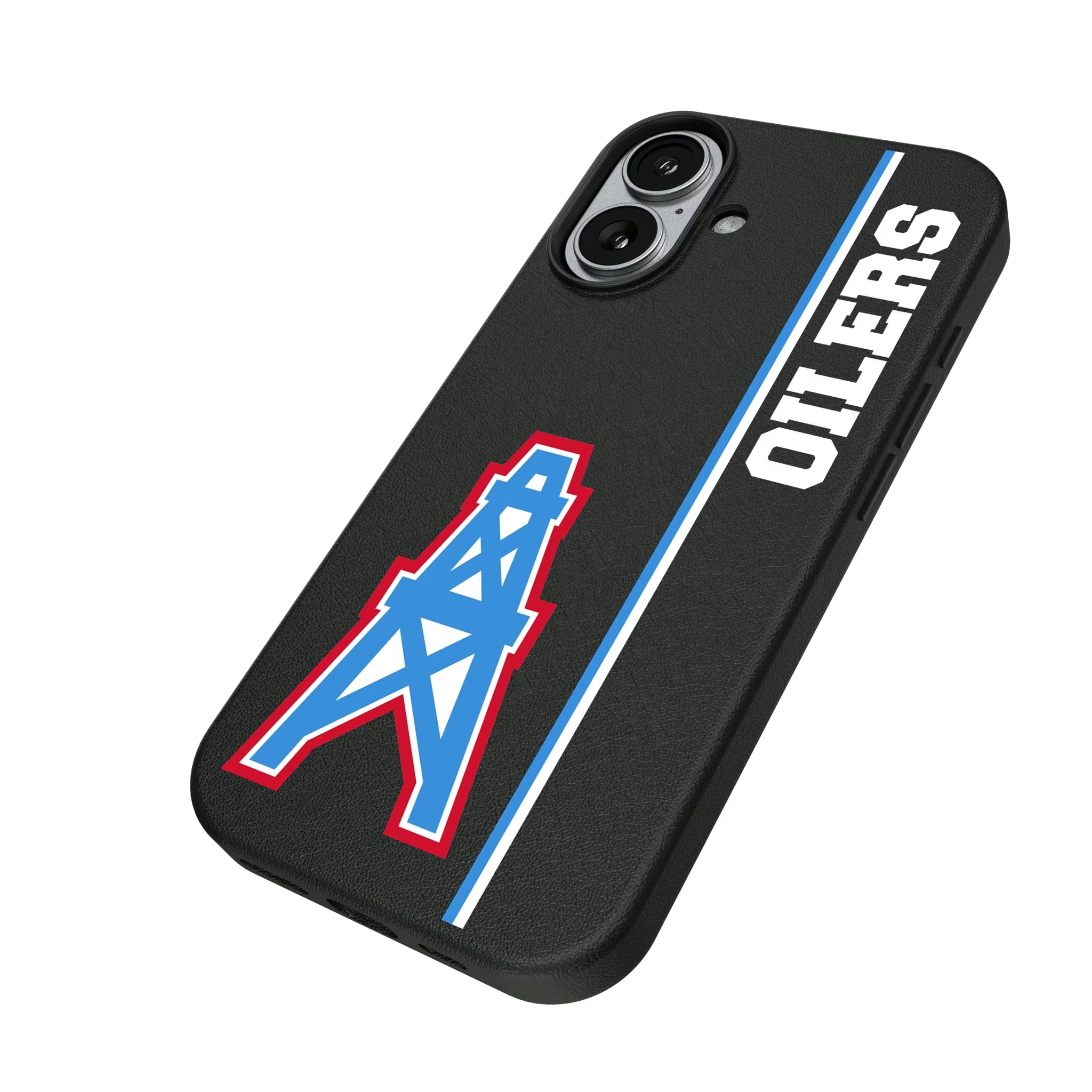 Houston Oilers Historic Collection Sidebar iPhone MagSafe Compatible Phone Case for Apple iPhone - Isometric View#Device_iPhone 17