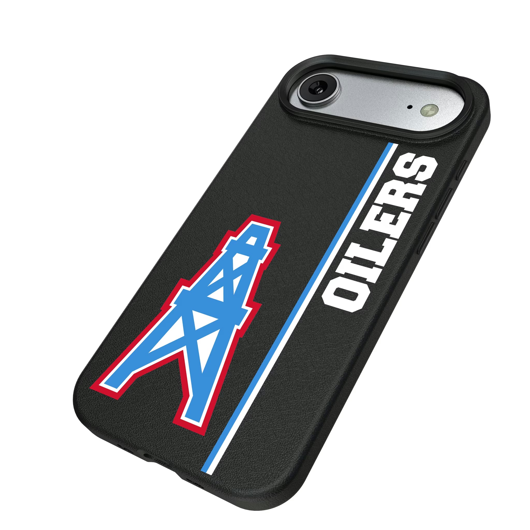 Houston Oilers Historic Collection Sidebar iPhone MagSafe Compatible Phone Case for Apple iPhone - Isometric View#Device_iPhone Air