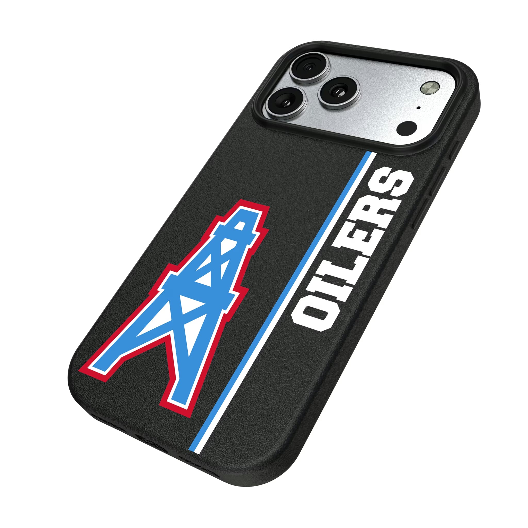 Houston Oilers Historic Collection Sidebar iPhone MagSafe Compatible Phone Case for Apple iPhone - Isometric View#Device_iPhone 17 Pro Max