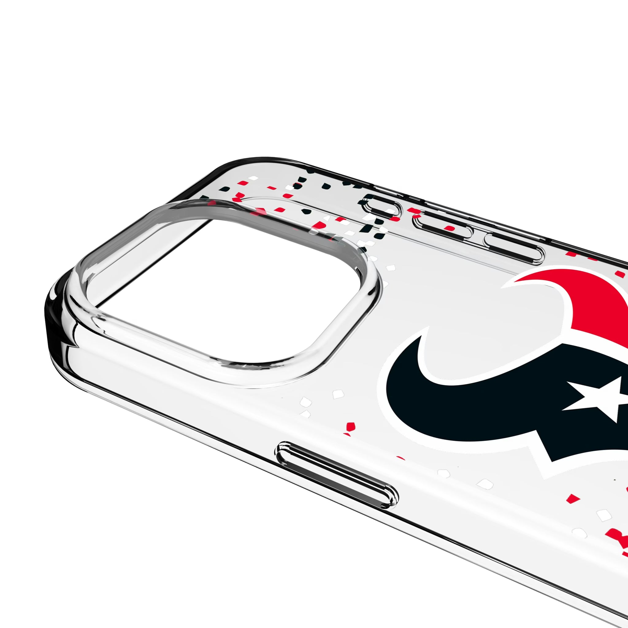 Houston Texans Confetti iPhone Clear Phone Case for Apple iPhone - Detail