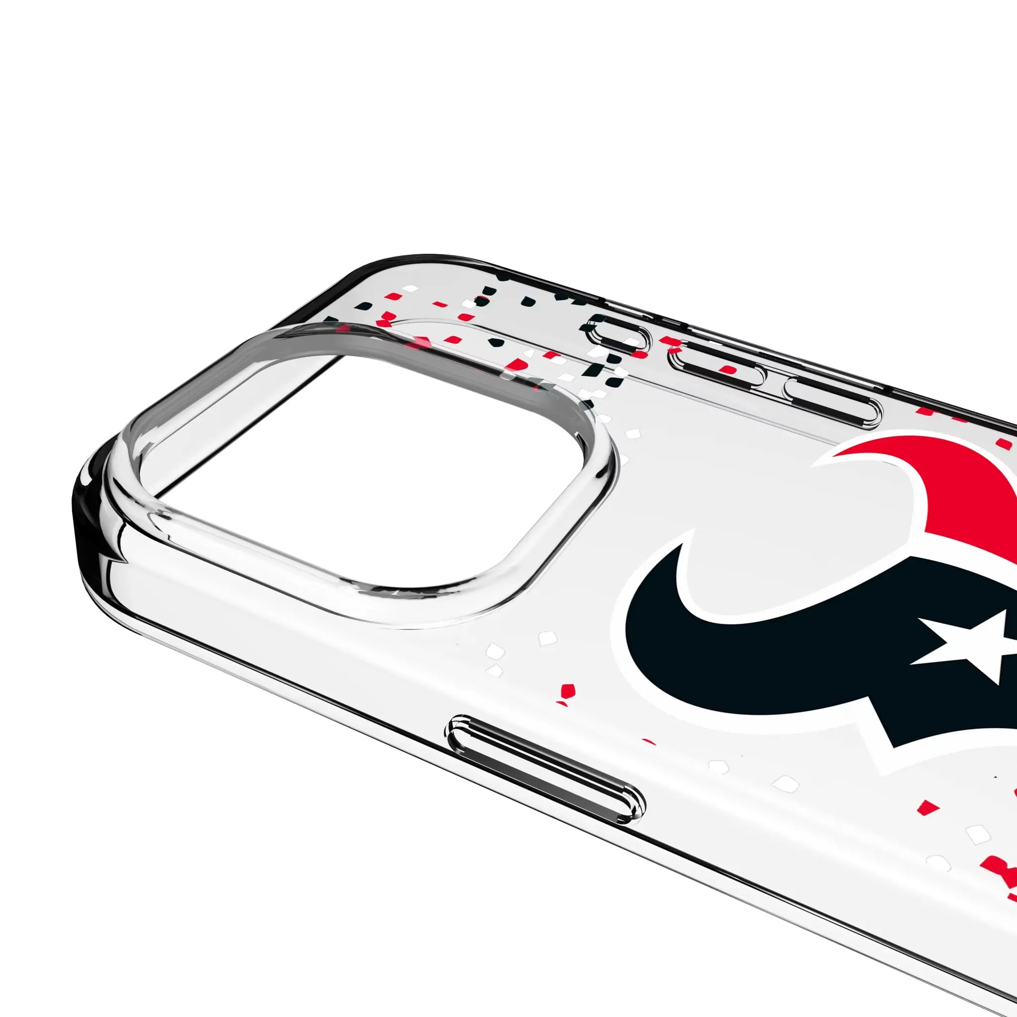 Houston Texans Confetti iPhone Clear Phone Case for Apple iPhone - Detail