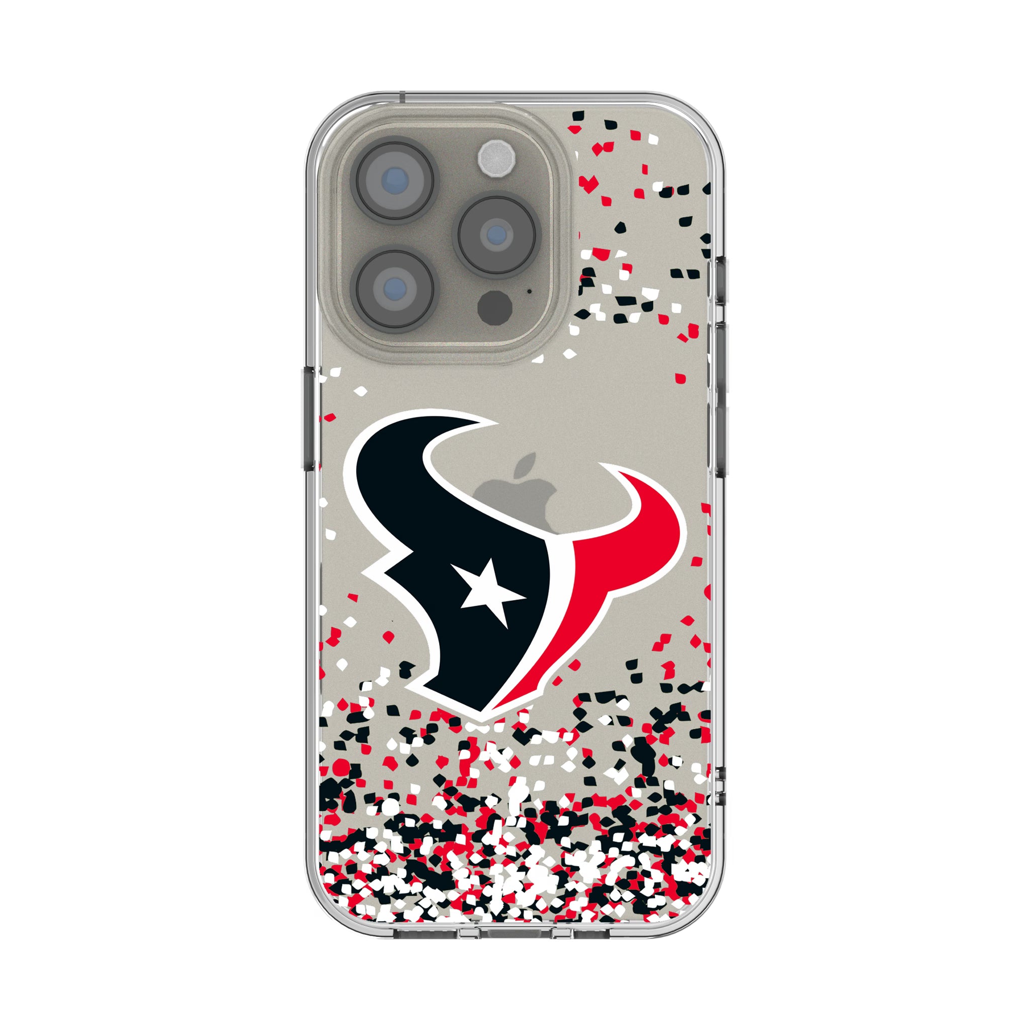 Houston Texans Confetti iPhone Clear Phone Case for Apple iPhone
