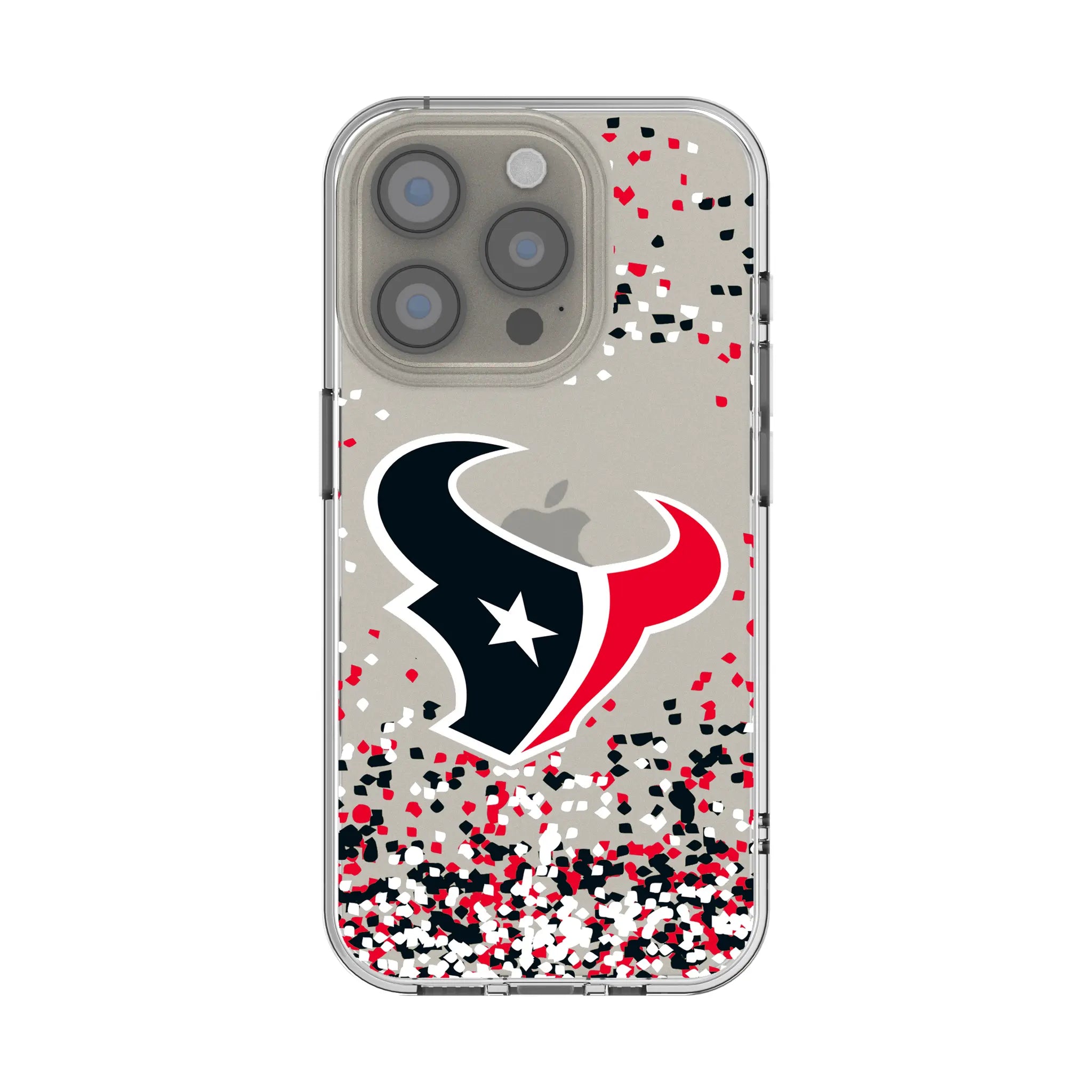 Houston Texans Confetti iPhone Clear Phone Case for Apple iPhone