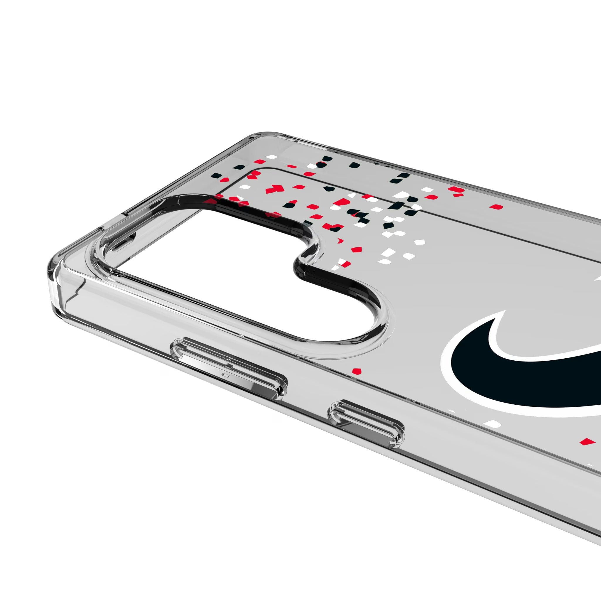 Houston Texans Confetti Galaxy Clear Phone Case for Samsung Galaxy - Detail