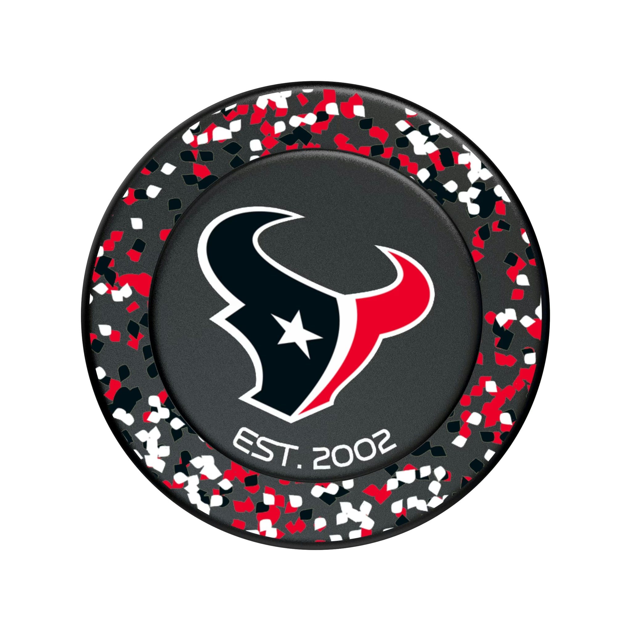 Houston Texans Confetti Popsockets Round Magnetic