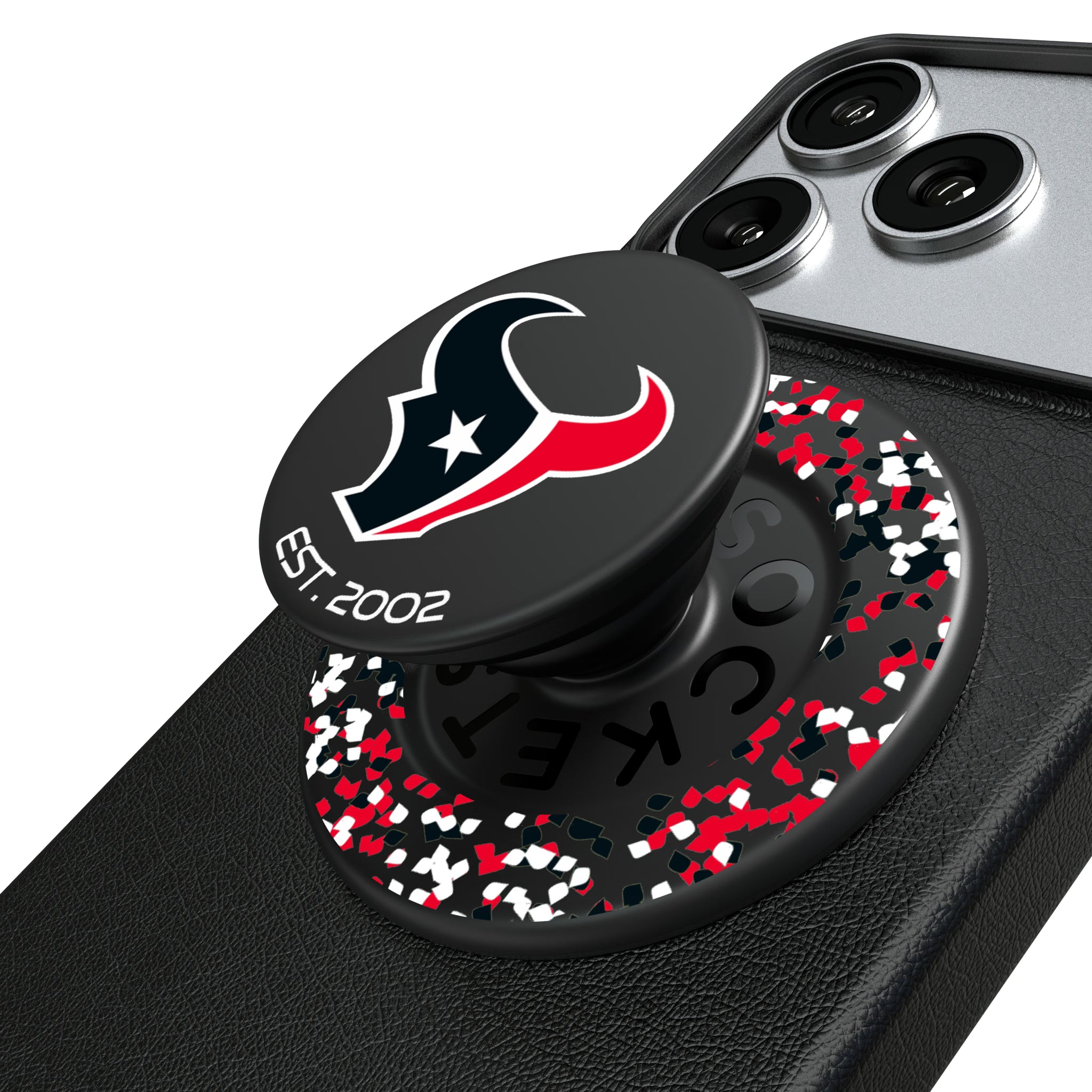 Houston Texans Confetti Popsockets Round Magnetic