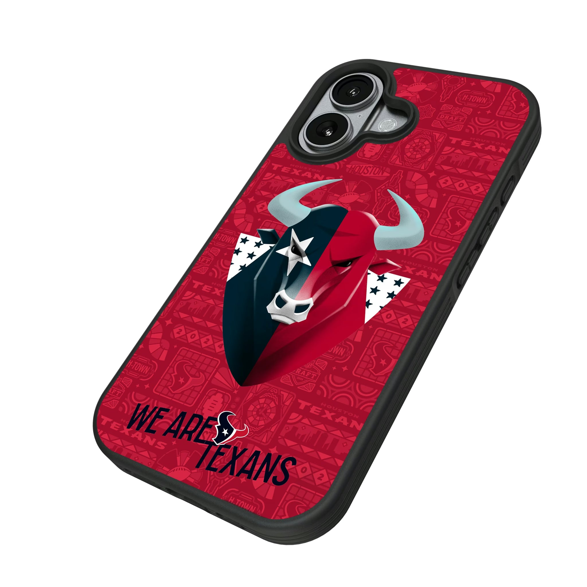 Houston Texans Deco iPhone Bump Phone Case for Apple iPhone - Isometric View#Device_iPhone 17
