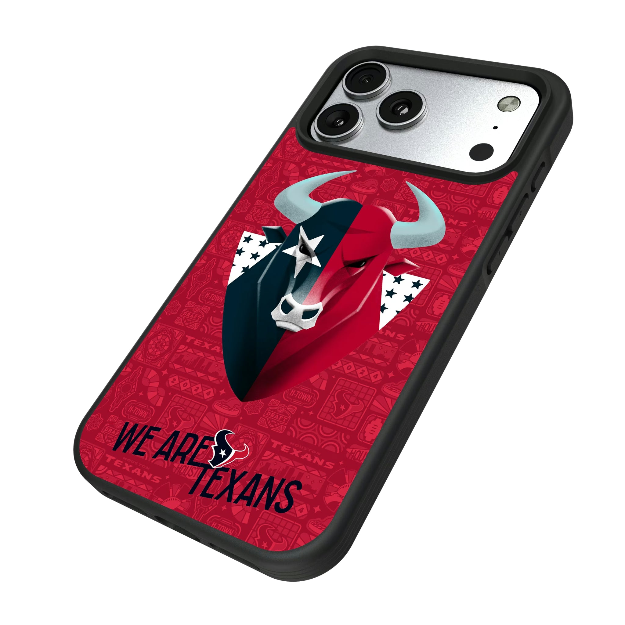 Houston Texans Deco iPhone Bump Phone Case for Apple iPhone - Isometric View#Device_iPhone 17 Pro Max