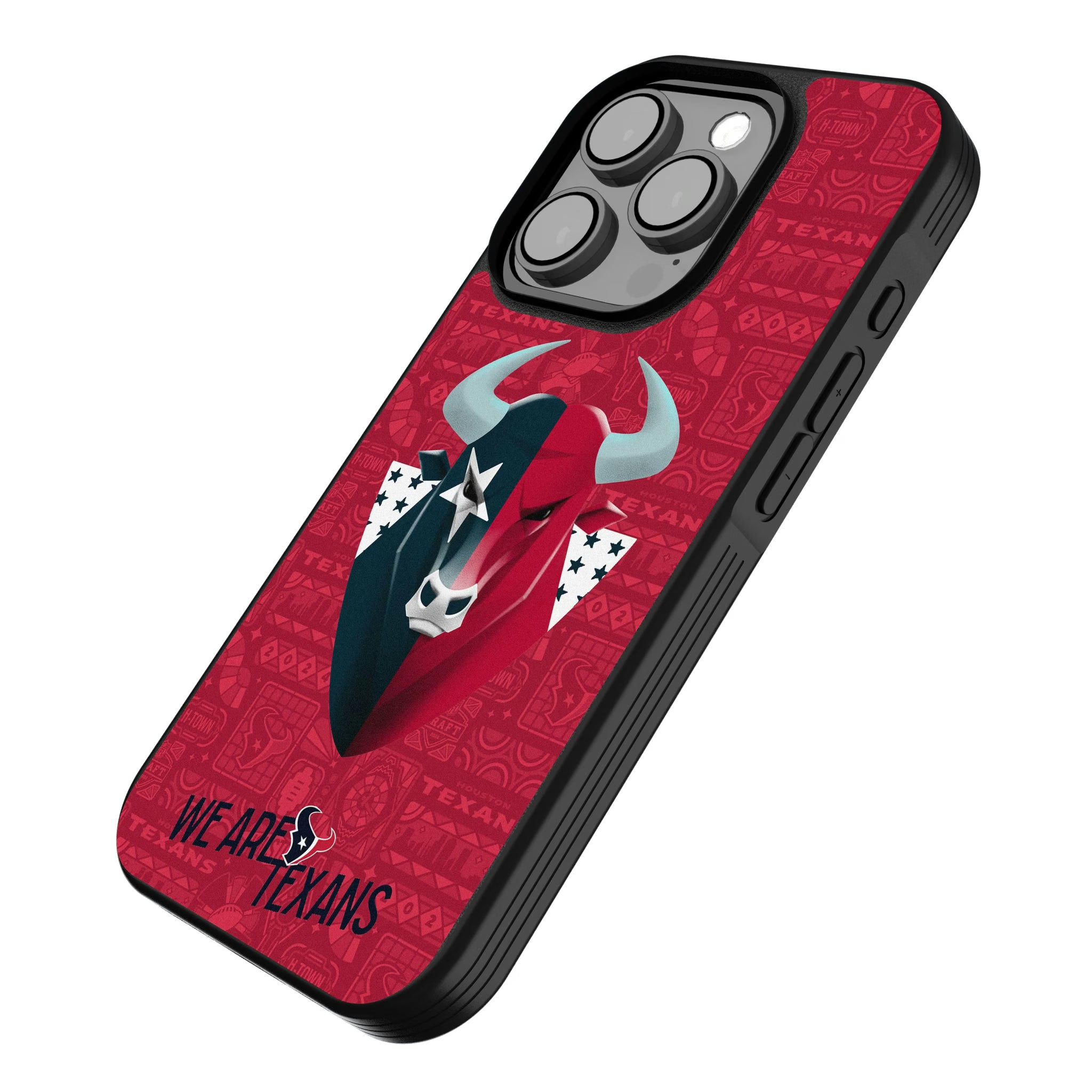 Houston Texans Deco iPhone Bump Phone Case for Apple iPhone - Isometric View