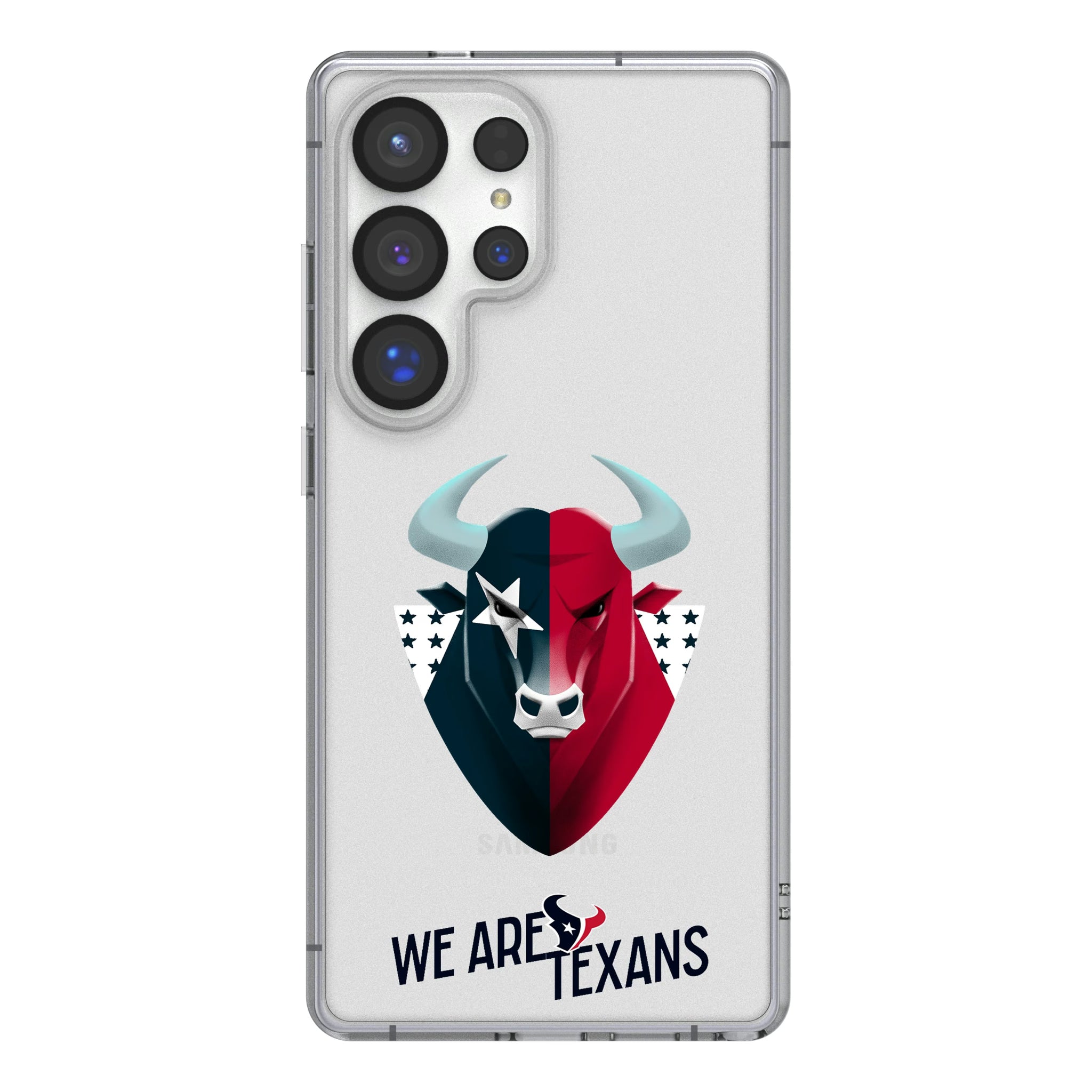 Houston Texans Deco Galaxy Clear Phone Case for Samsung Galaxy