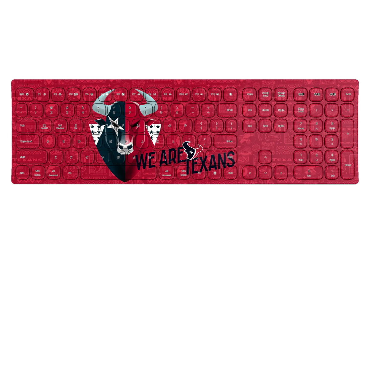 Houston Texans Deco KKB605 Curved Wireless Keyboard