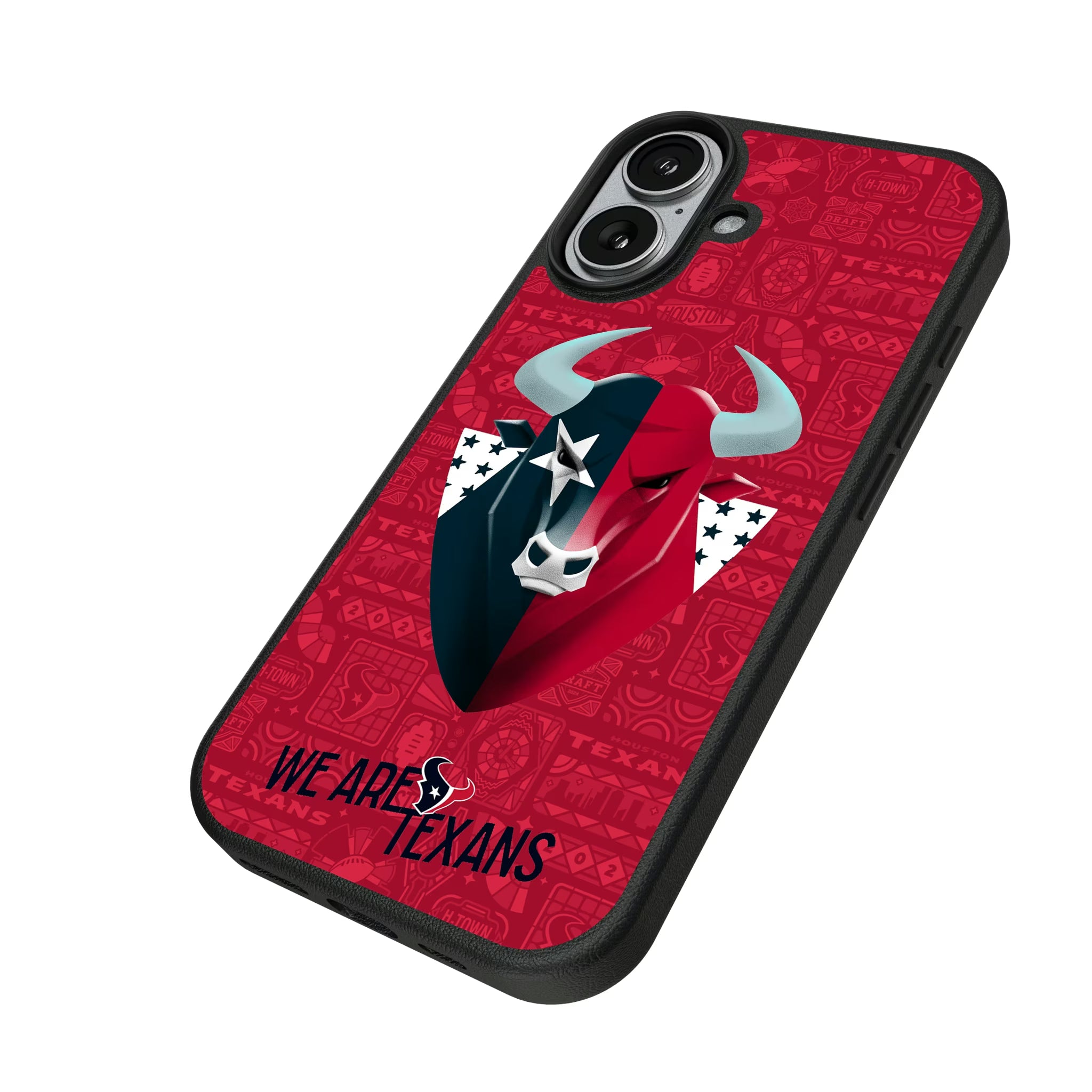 Houston Texans Deco iPhone MagSafe Compatible Phone Case for Apple iPhone - Isometric View#Device_iPhone 17