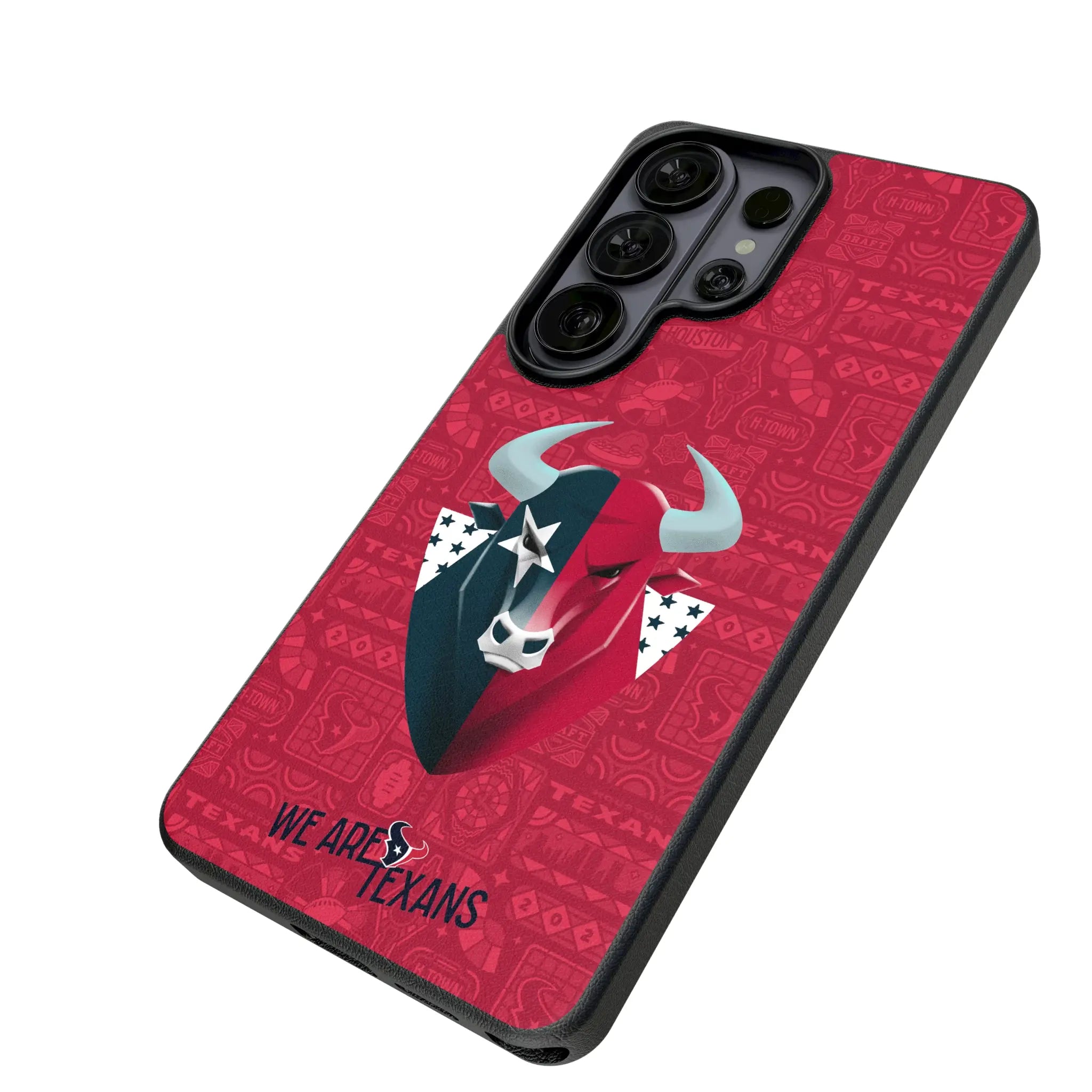 Houston Texans Deco Galaxy MagSafe Compatible Phone Case for Samsung Galaxy - Isometric View#Device_Galaxy S26 Ultra
