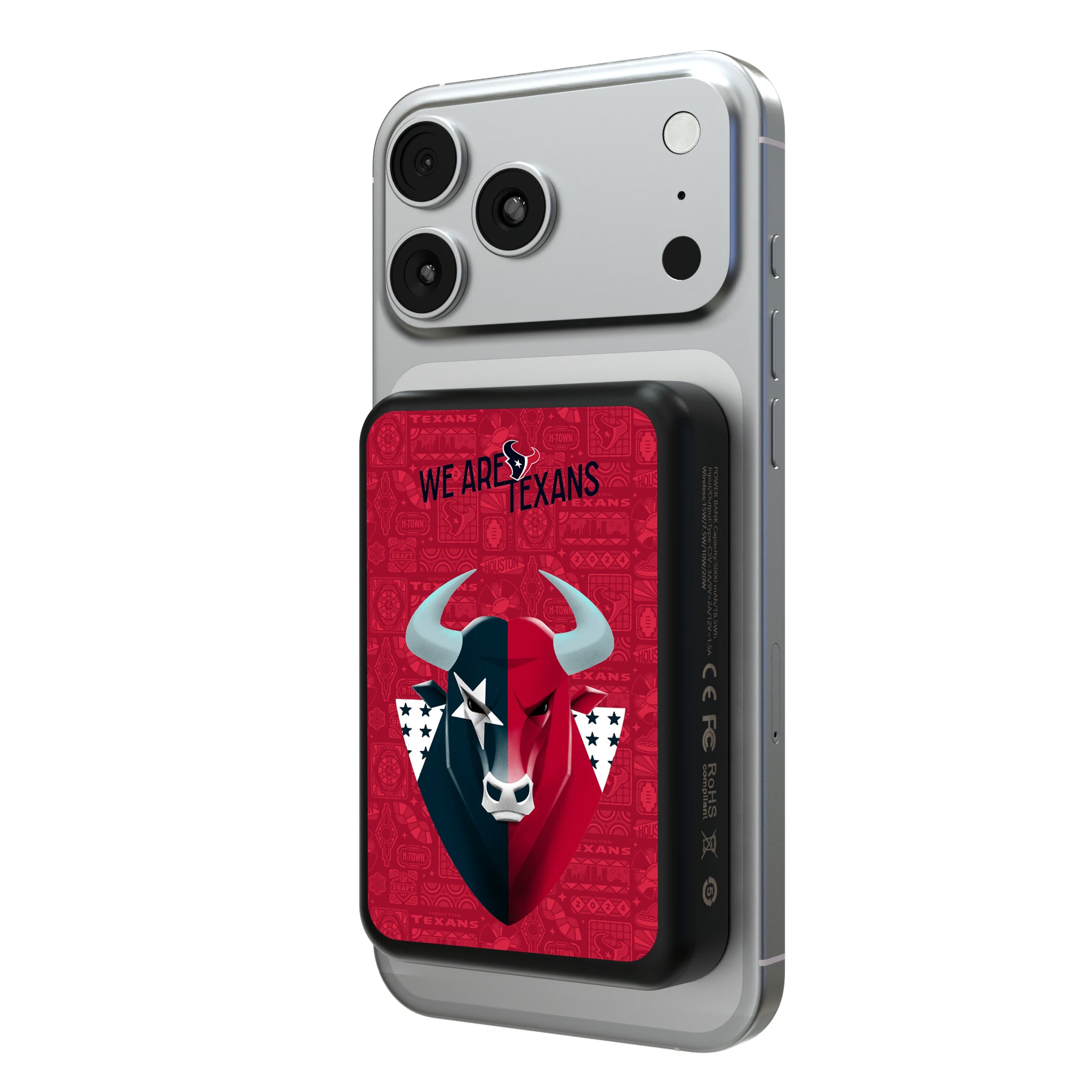 Houston Texans Deco Wireless Mag Power Bank