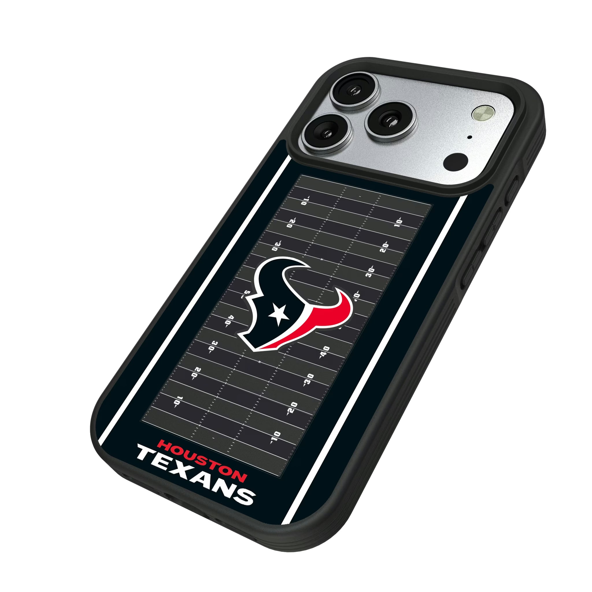 Houston Texans Field iPhone Bump Phone Case for Apple iPhone - Isometric View#Device_iPhone 17 Pro