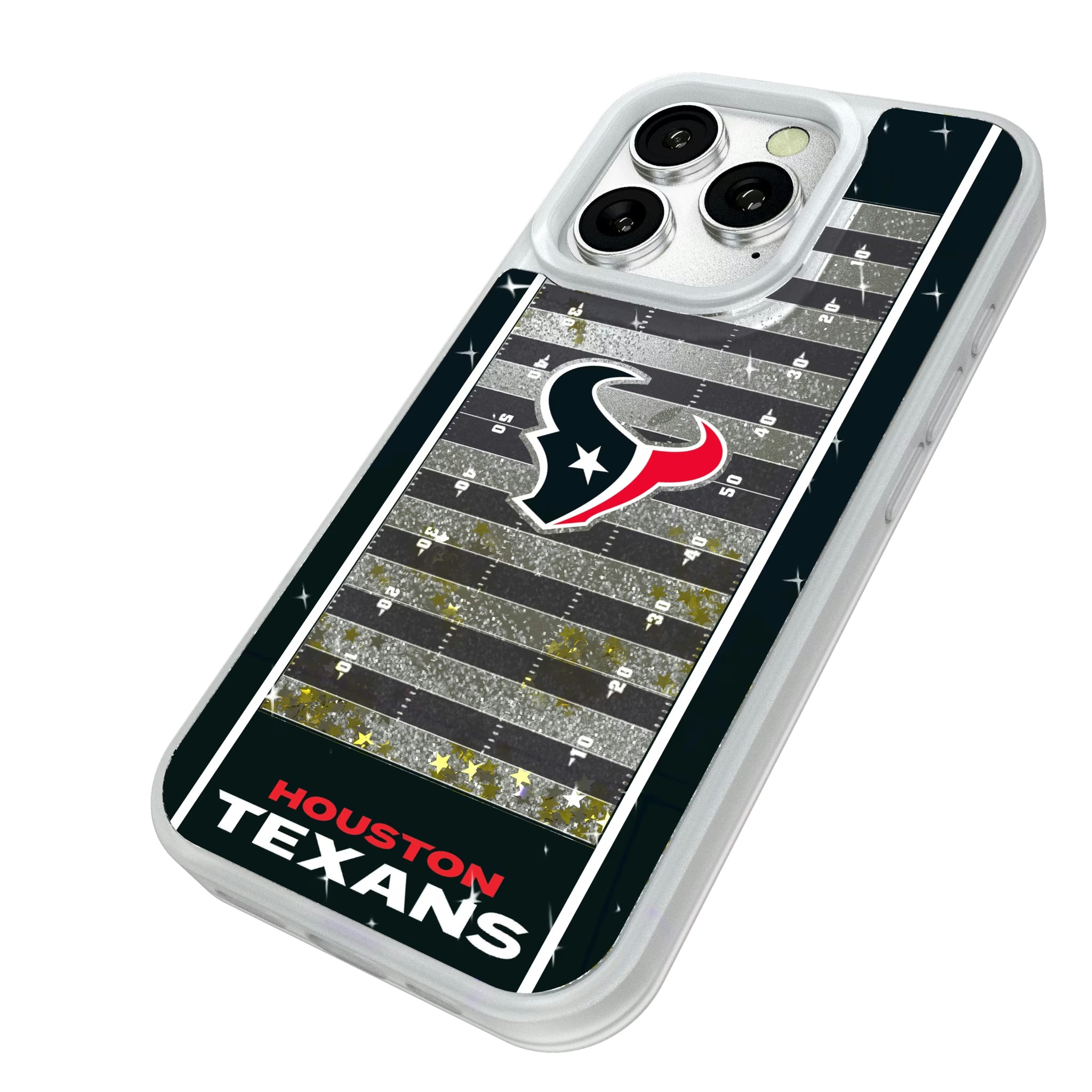 Houston Texans Field iPhone Glitter Phone Case for Apple iPhone - Isometric View#Device_iPhone 16 Pro