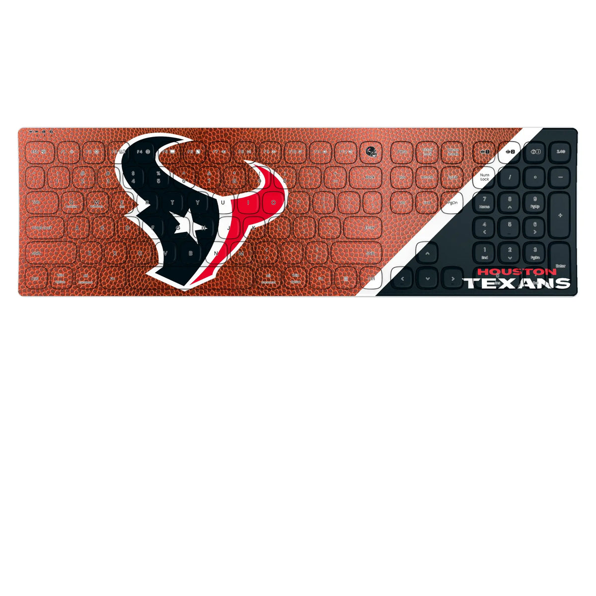 Houston Texans Football KKB605 Curved Wireless Keyboard