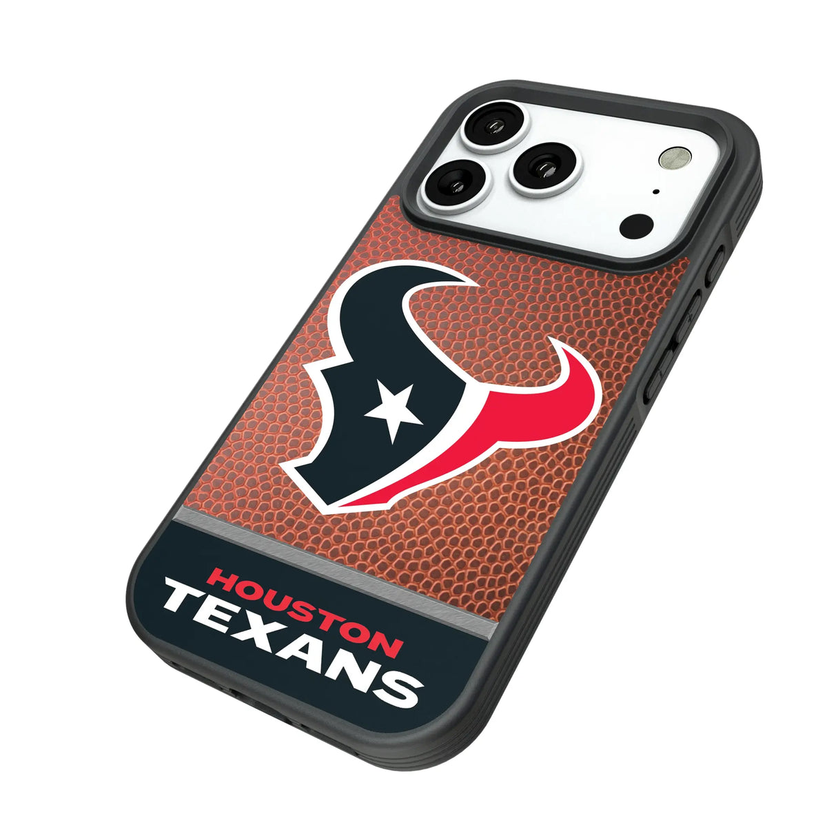Houston Texans Football Wordmark iPhone Bump Phone Case for Apple iPhone - Isometric View#Device_iPhone 18 Pro