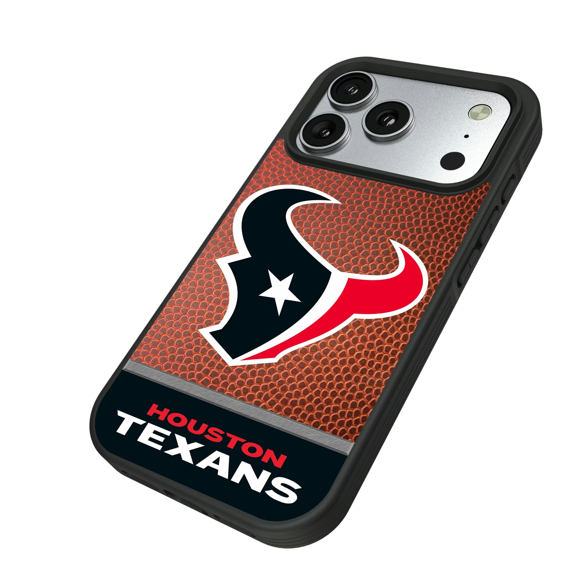 Houston Texans Football Wordmark iPhone Bump Phone Case for Apple iPhone - Isometric View#Device_iPhone 17 Pro