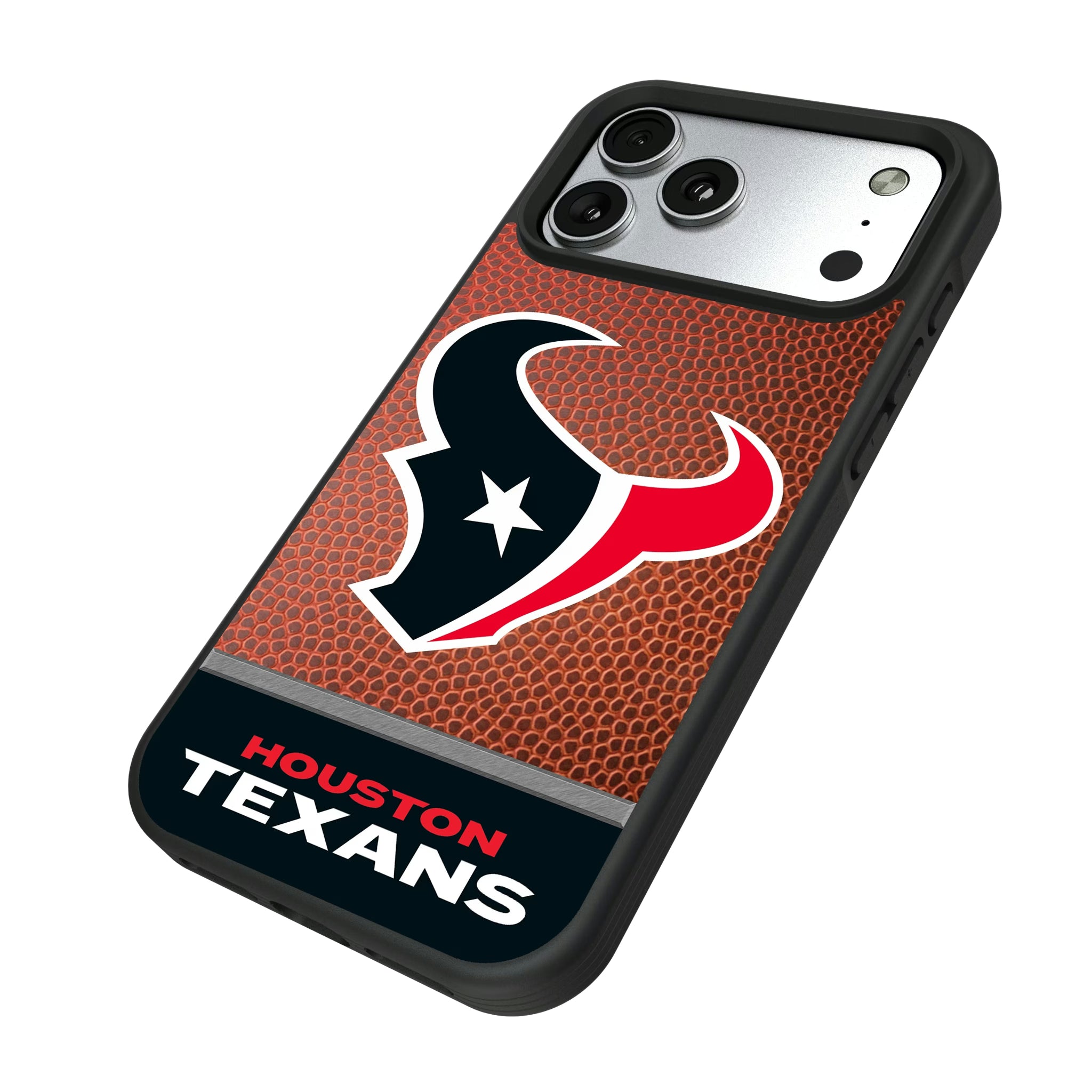 Houston Texans Football Wordmark iPhone Bump Phone Case for Apple iPhone - Isometric View#Device_iPhone 17 Pro Max