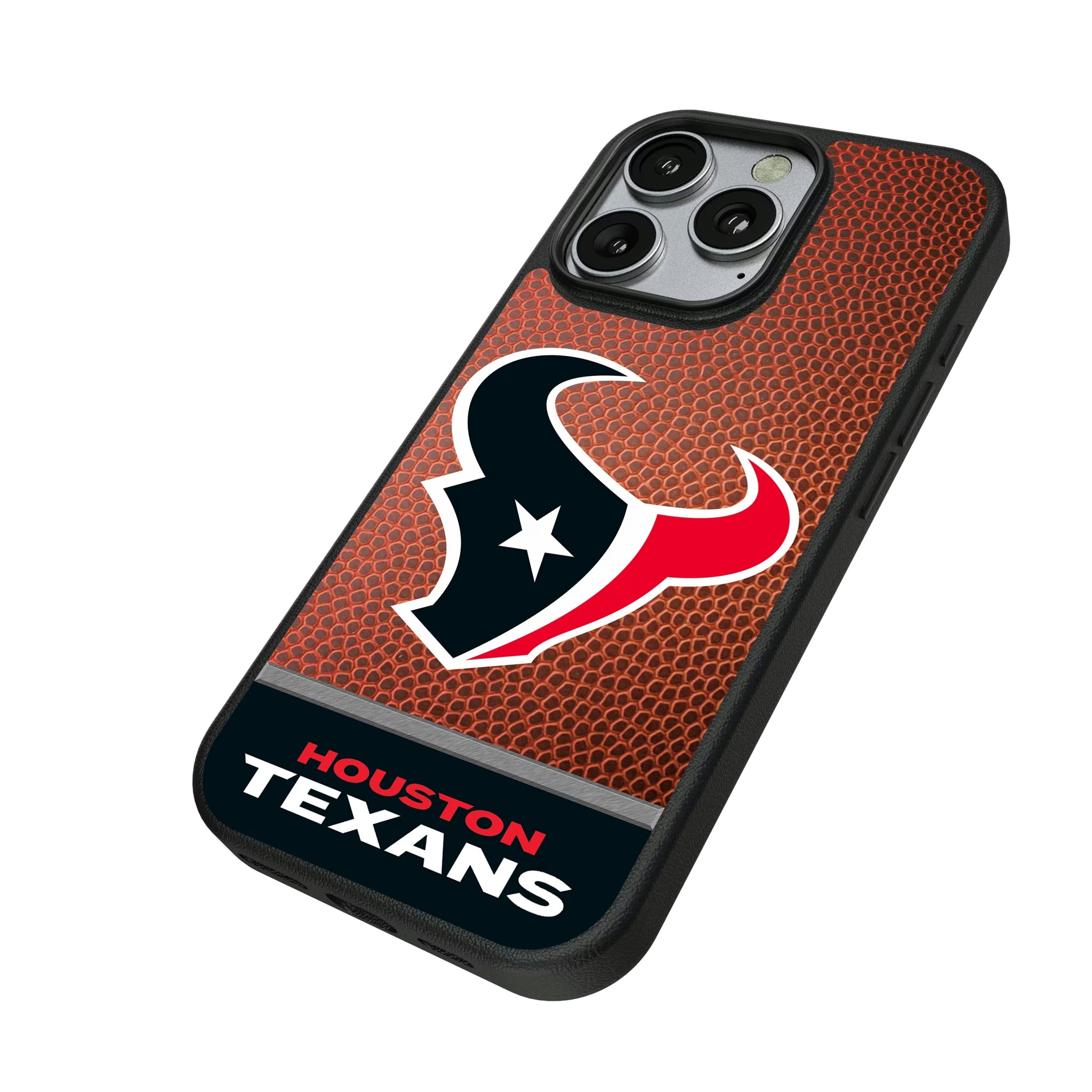 Houston Texans Football Wordmark iPhone MagSafe Compatible Phone Case for Apple iPhone - Isometric View