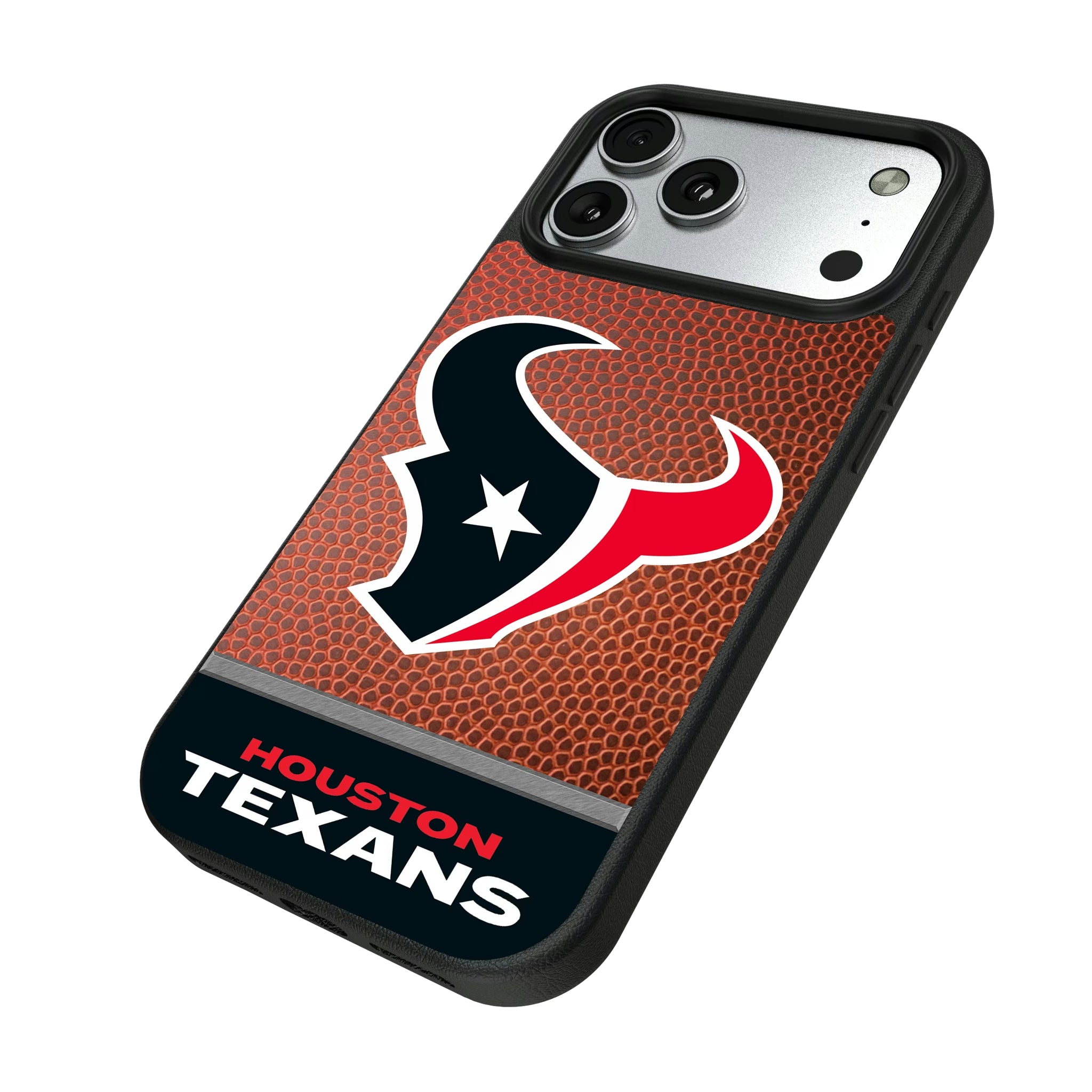 Houston Texans Football Wordmark iPhone MagSafe Compatible Phone Case for Apple iPhone - Isometric View#Device_iPhone 17 Pro Max