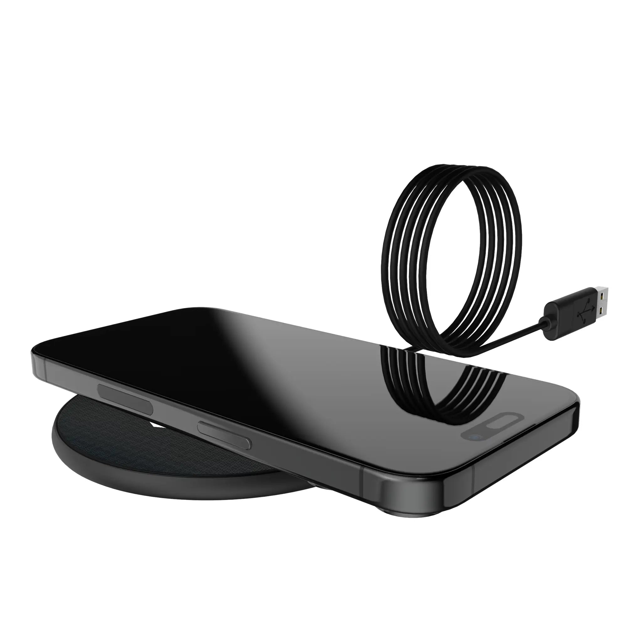 Houston Texans Linen 15-Watt Wireless Charger - Lifestyle