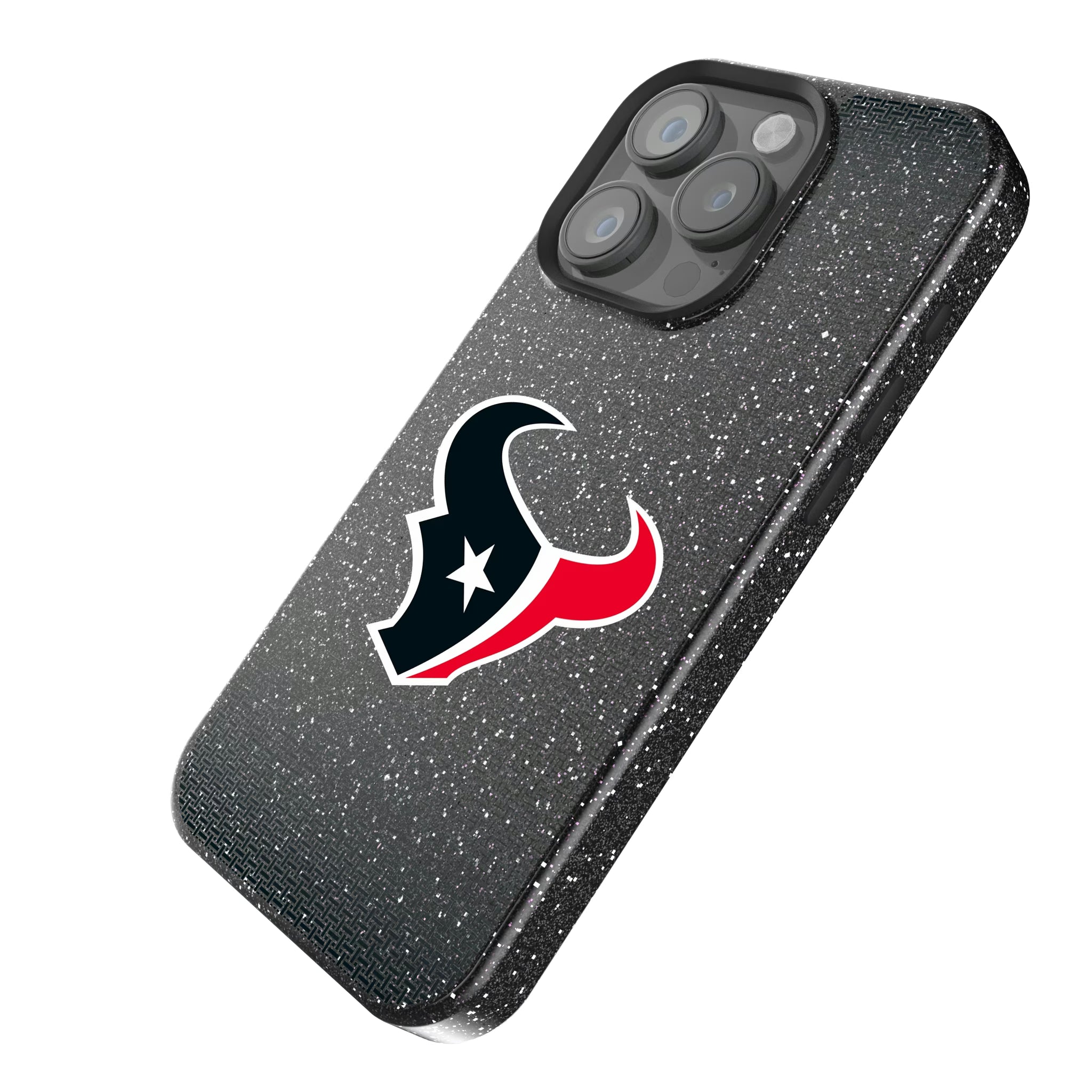 Houston Texans Linen iPhone Bling Phone Case for Apple iPhone - Isometric View