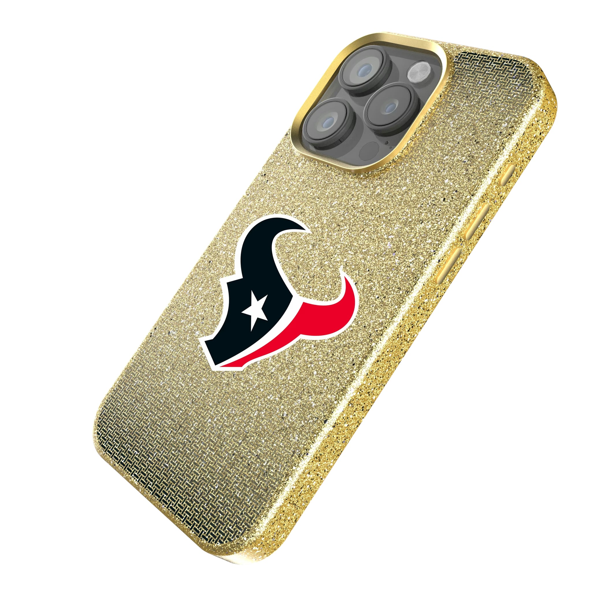 Houston Texans Linen iPhone Bling Phone Case for Apple iPhone - Isometric View
