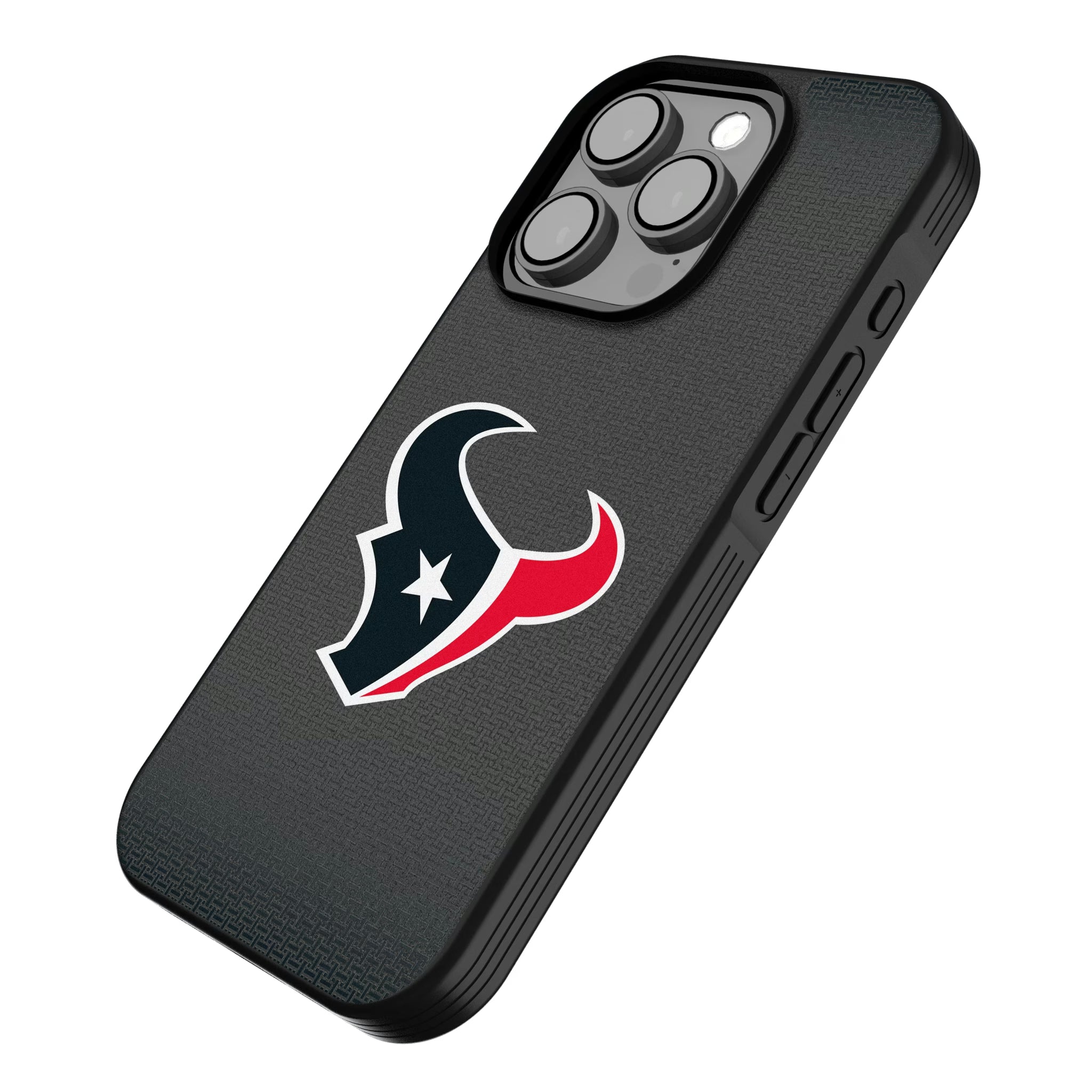 Houston Texans Linen iPhone Bump Phone Case for Apple iPhone - Isometric View
