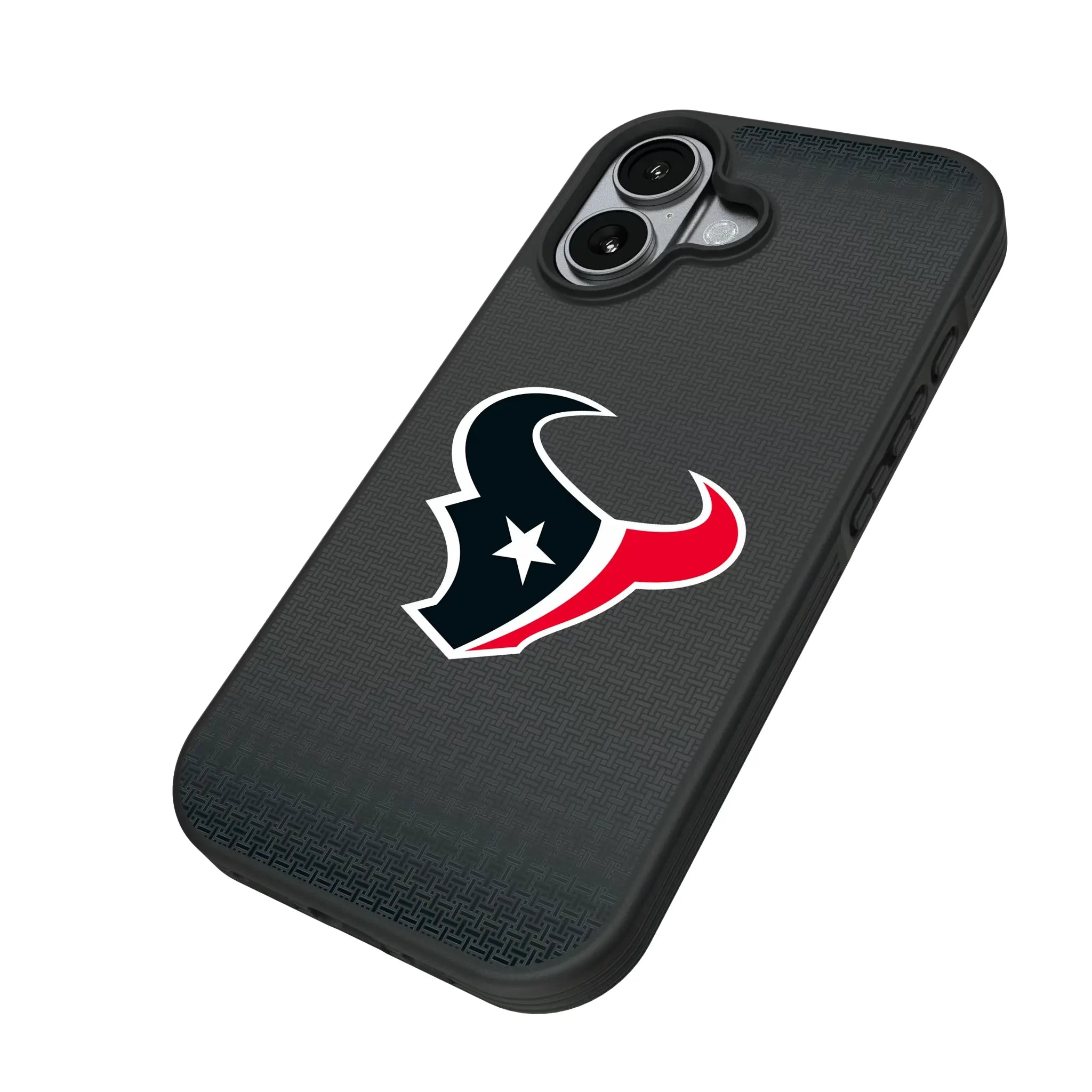 Houston Texans Linen iPhone Bump Phone Case for Apple iPhone - Isometric View#Device_iPhone 17