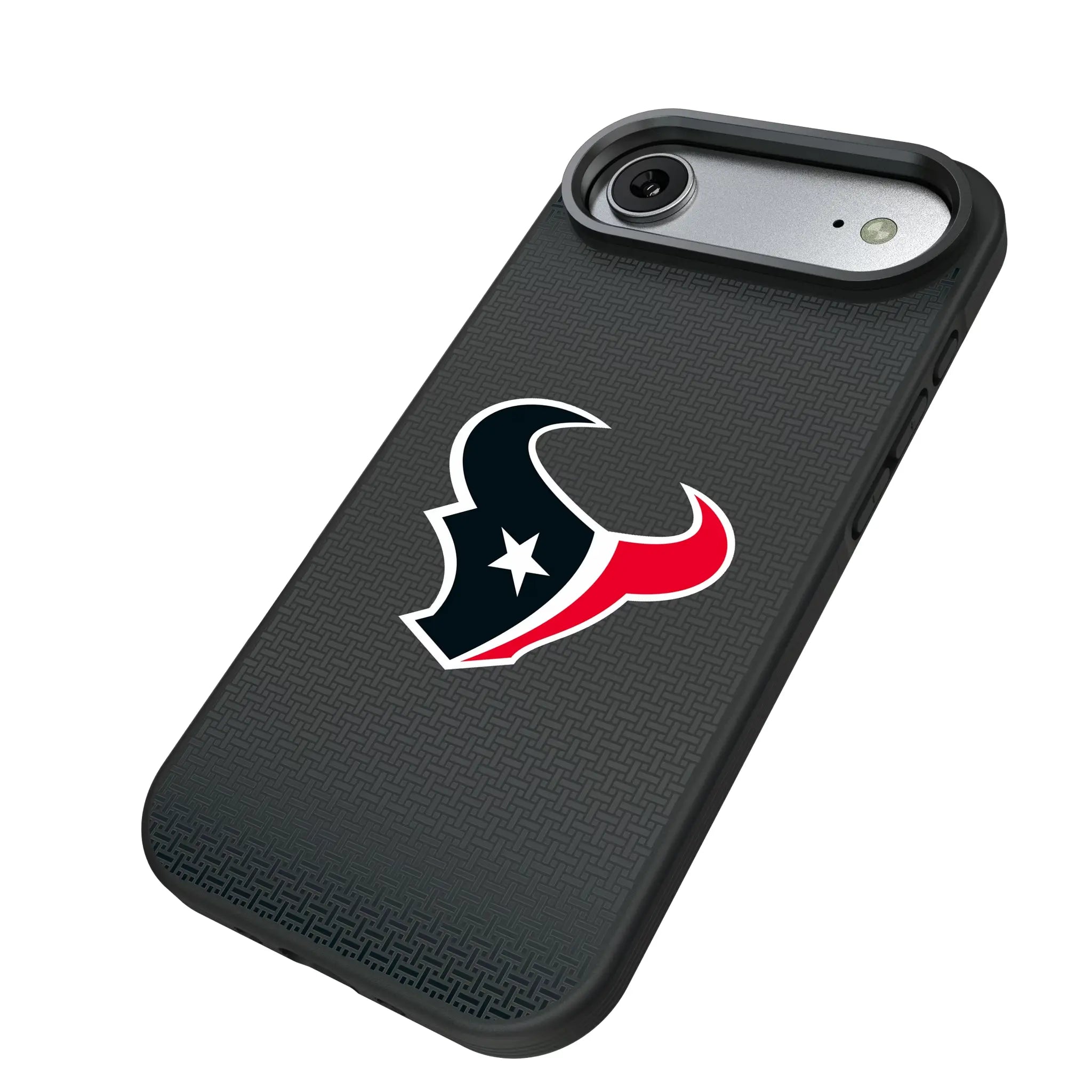 Houston Texans Linen iPhone Bump Phone Case for Apple iPhone - Isometric View#Device_iPhone Air