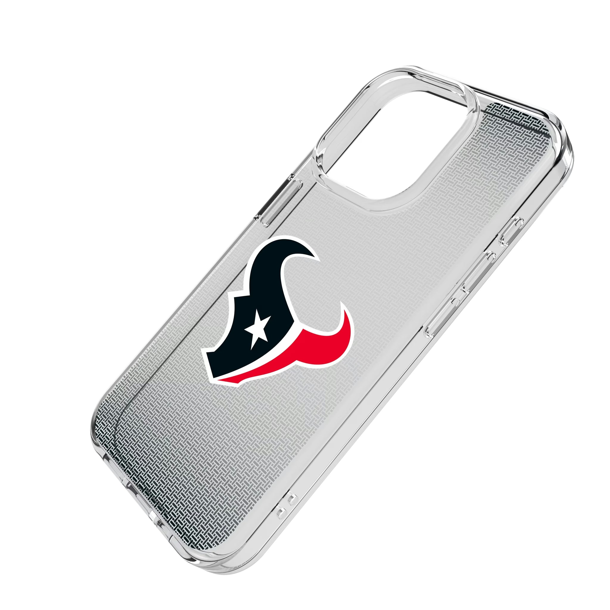 Houston Texans Linen iPhone Clear Phone Case for Apple iPhone - Isometric View