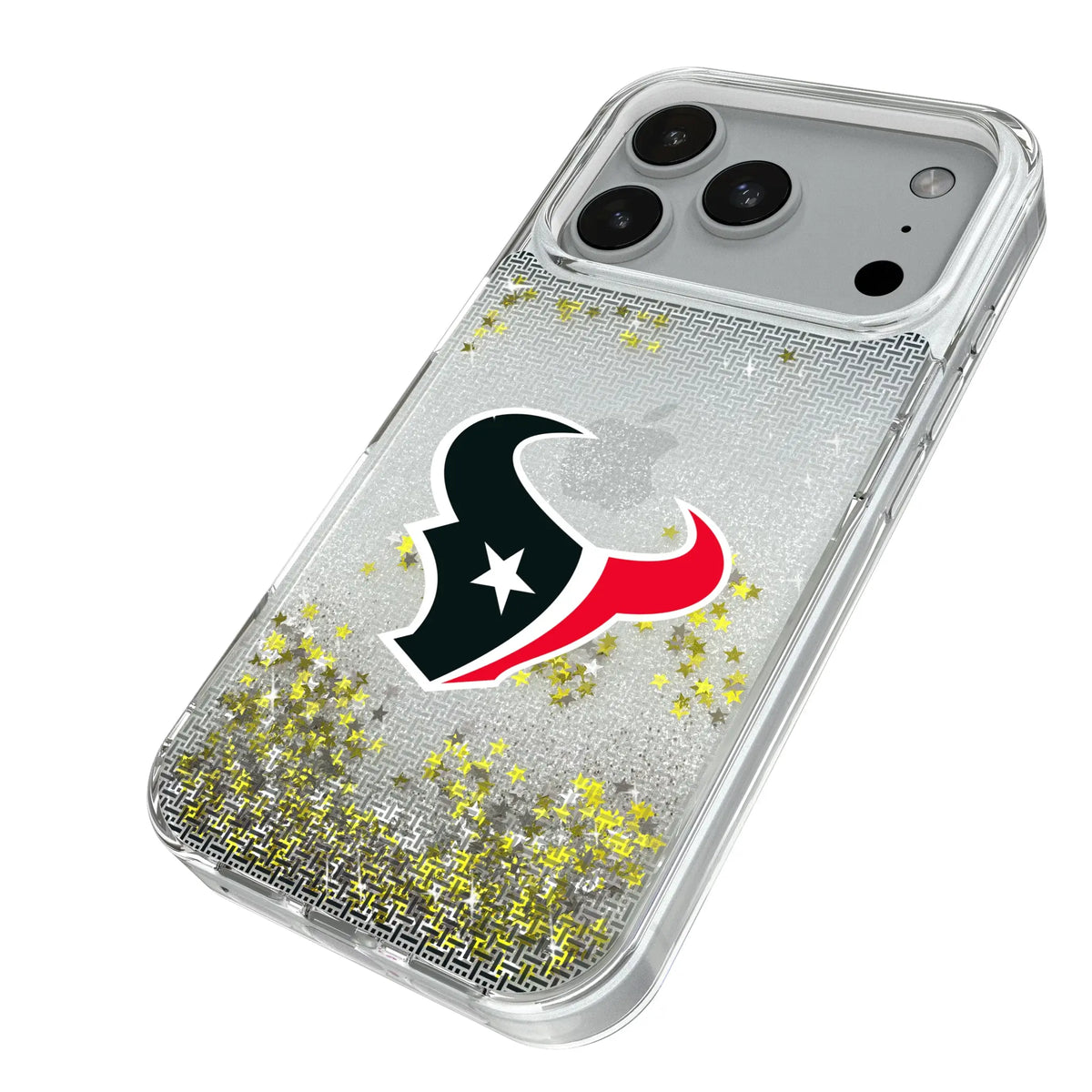 Houston Texans Linen iPhone Glitter Phone Case for Apple iPhone - Isometric View#Device_iPhone 18 Pro