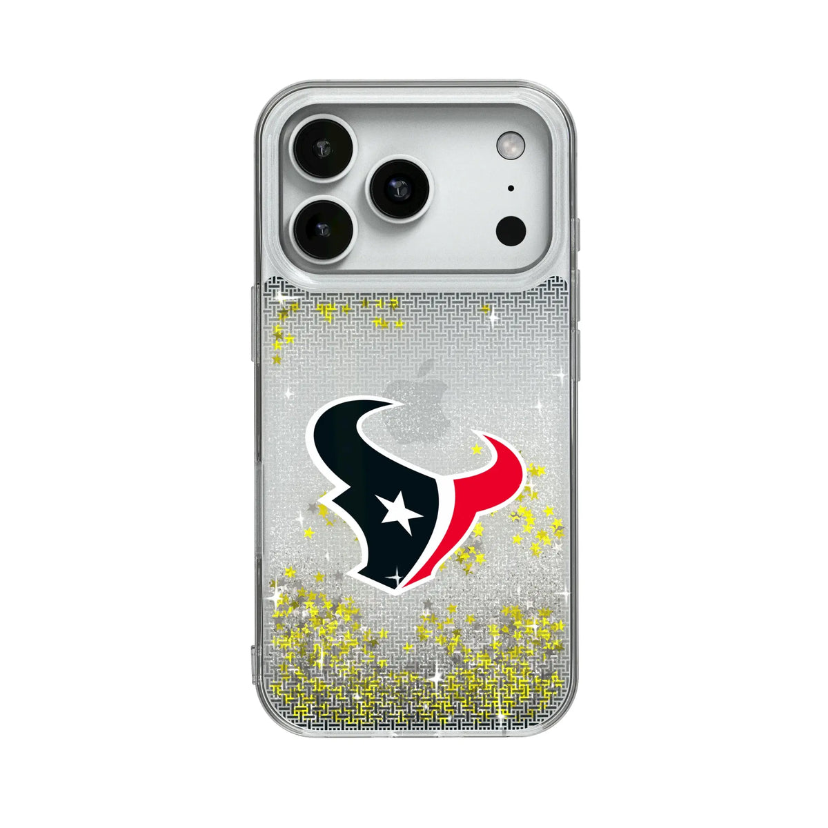 Houston Texans Linen Glitter Phone Case for Apple iPhone