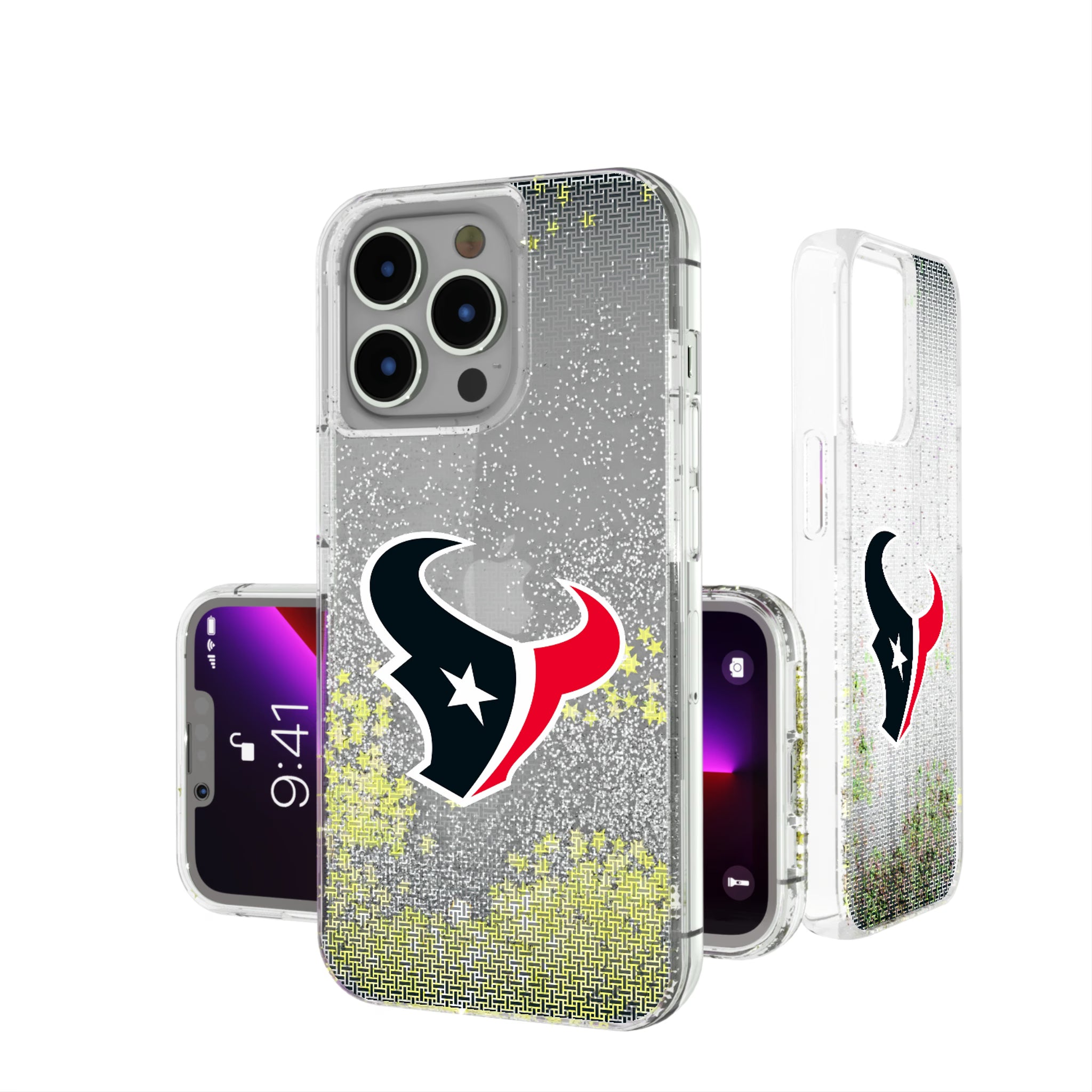Houston Texans Linen iPhone Glitter Phone Case for Apple iPhone
