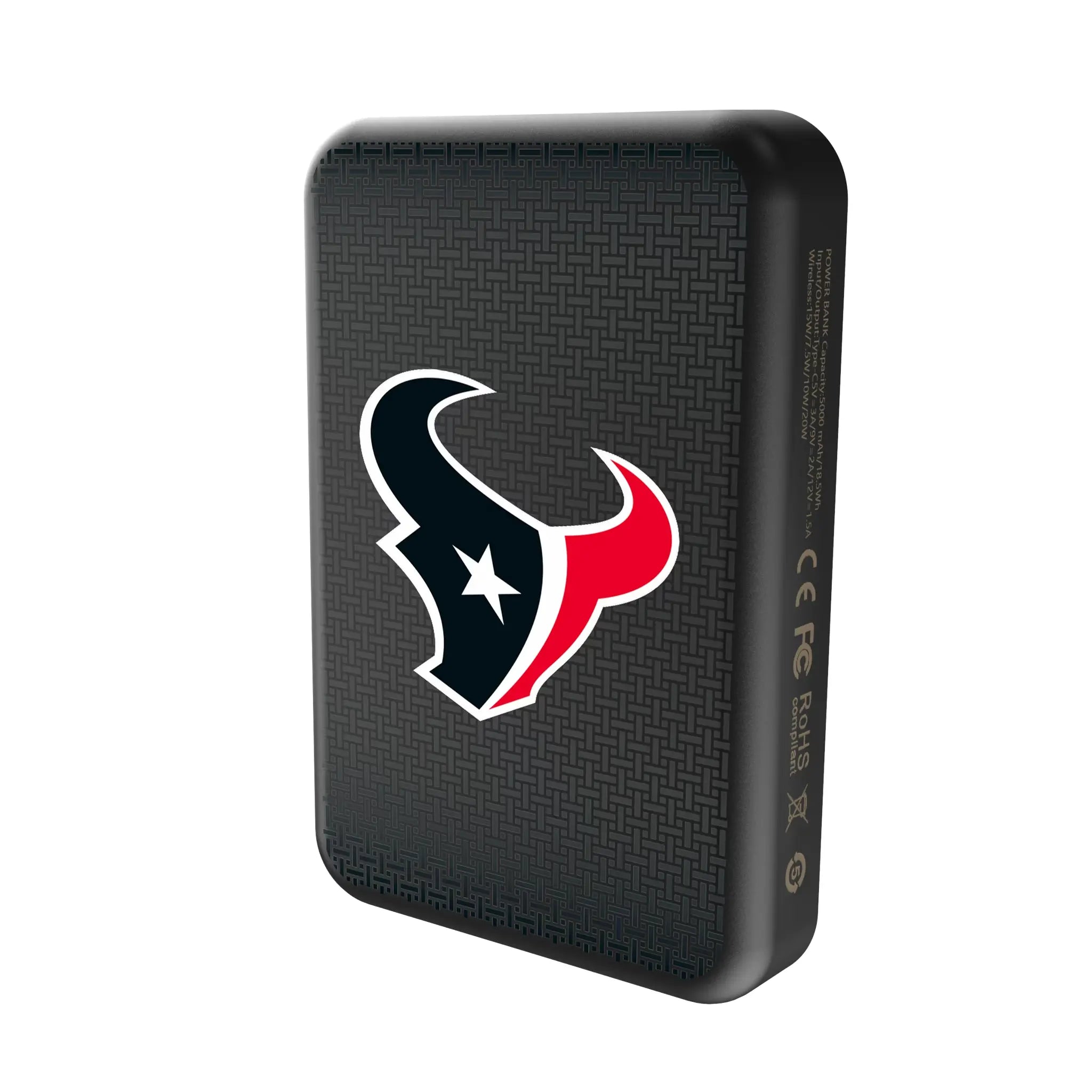 Houston Texans Linen Wireless Mag Power Bank
