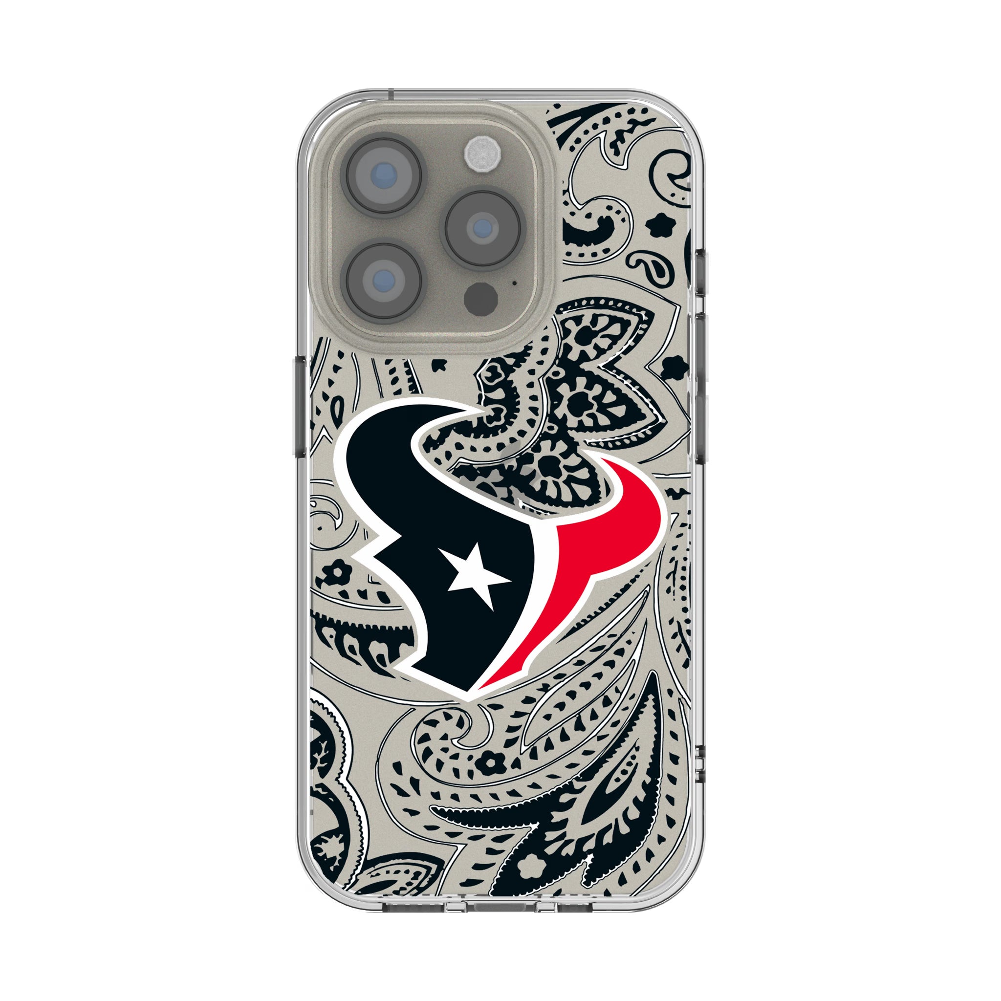 Houston Texans Paisley iPhone Clear Phone Case for Apple iPhone