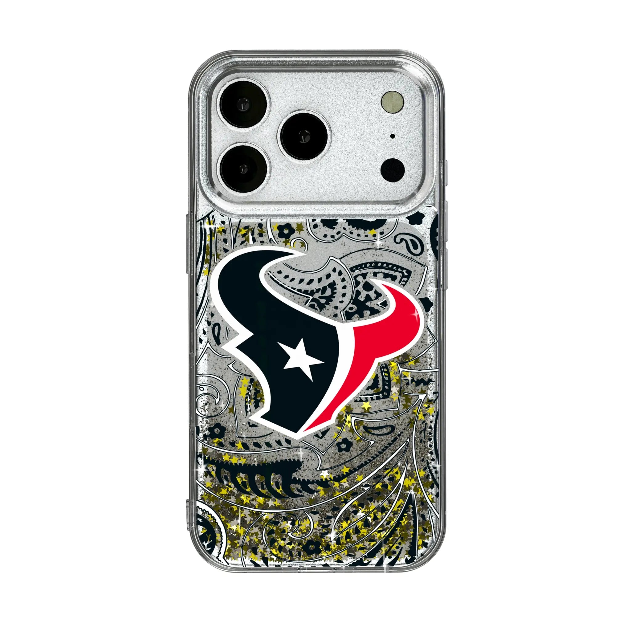 Houston Texans Paisley iPhone Glitter Phone Case for Apple iPhone